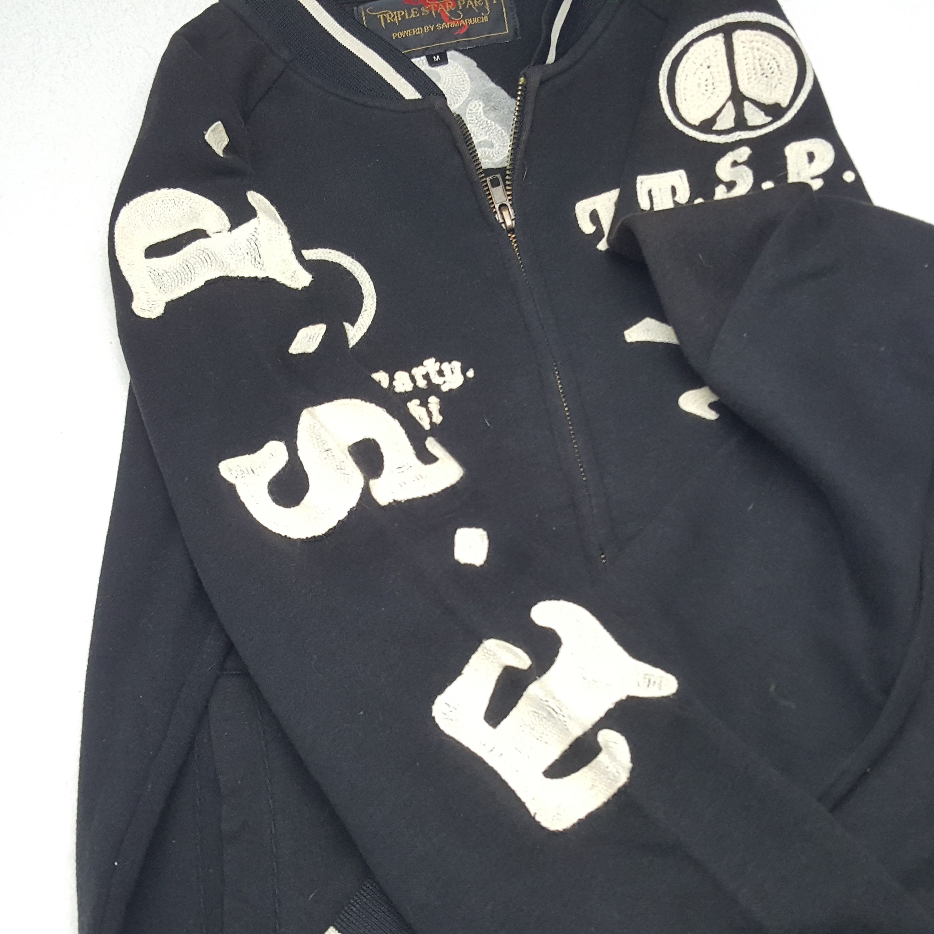 Japanese Brand × Vintage Vintage Triple Star Party Japanese Punk Style Sweater Jacket Size US M / EU 48-50 / 2 - 6 Thumbnail