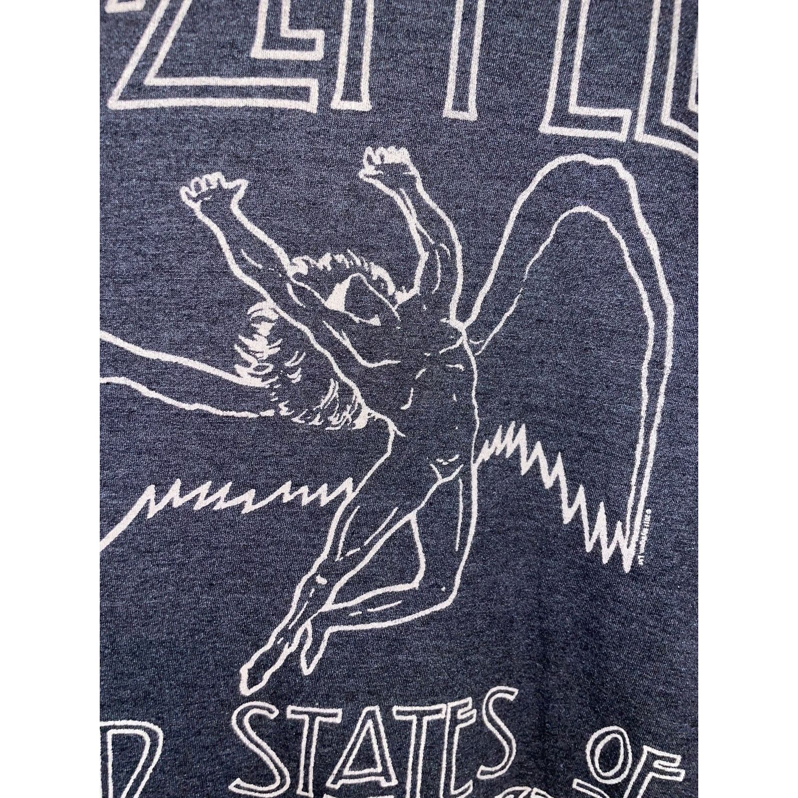 Led Zeppelin 2010s Led Zeppelin Shirt Rock Tour Gray Graphic Tee 2011 L Size US L / EU 52-54 / 3 - 4 Thumbnail