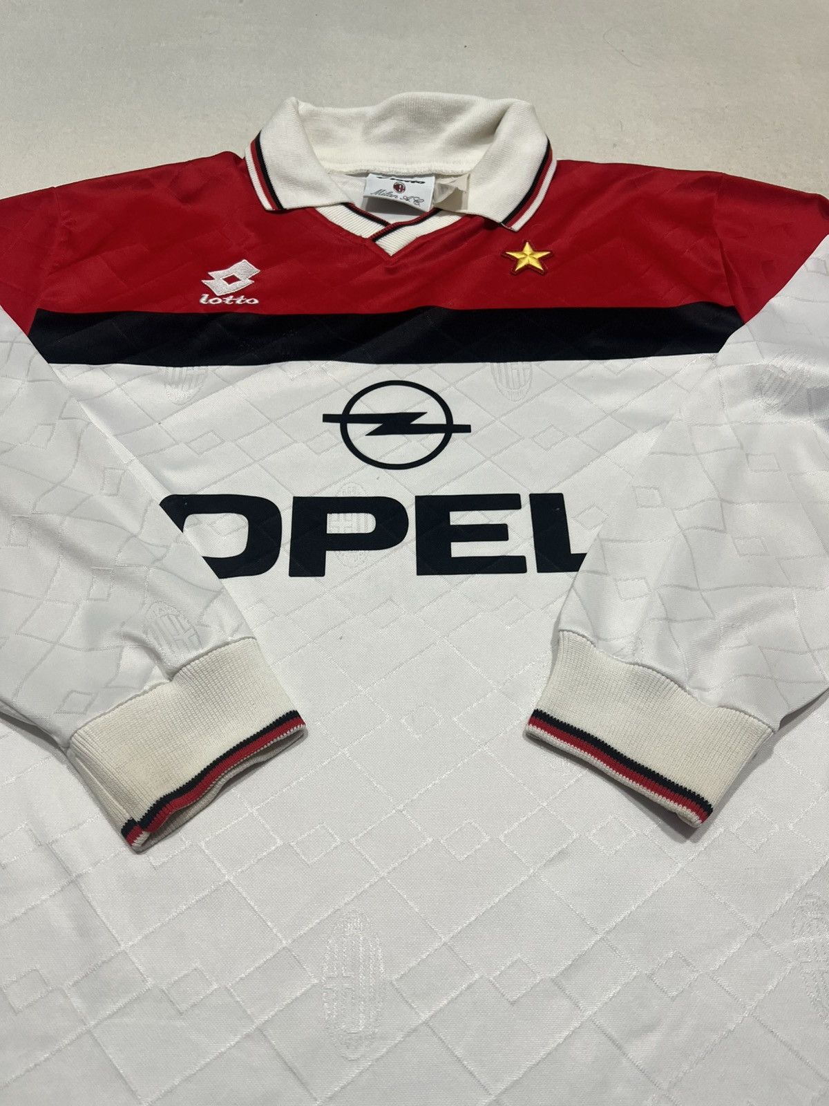 Lotto Sport Ac Milan 1994-95 Lotto Away Longsleeve Jersey Size US L / EU 52-54 / 3 - 4 Thumbnail
