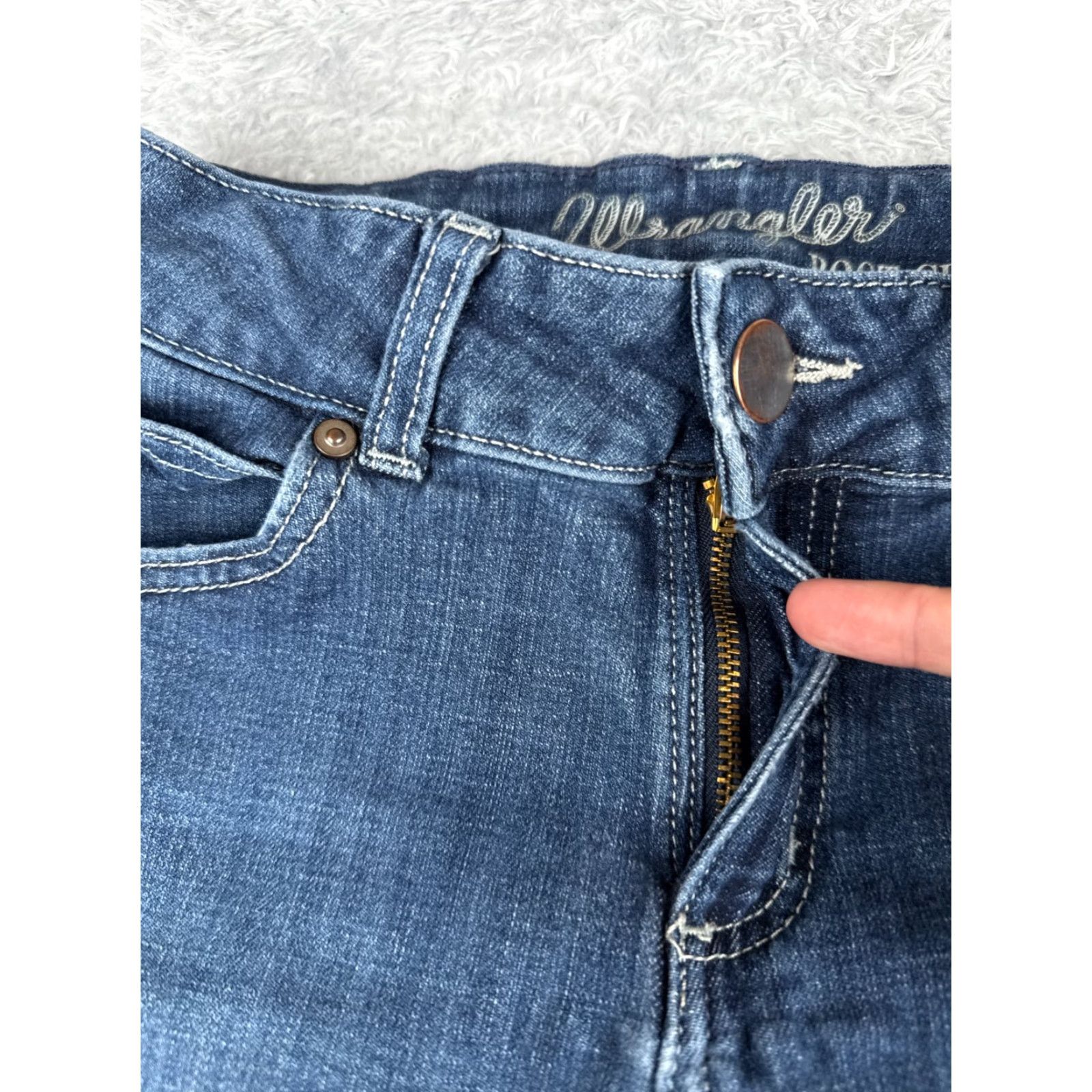Wrangler Wrangler Jeans Juniors Bootcut 26x34 Low Rise Denim Blue Cotton Blend Women's Size 26" / US 2 / IT 38 - 5 Thumbnail
