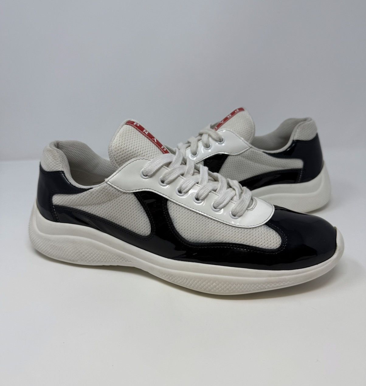 Prada Prada Americas Cup Sneaker White/Black Size US 11.5 / EU 44-45 - 1 Thumbnail