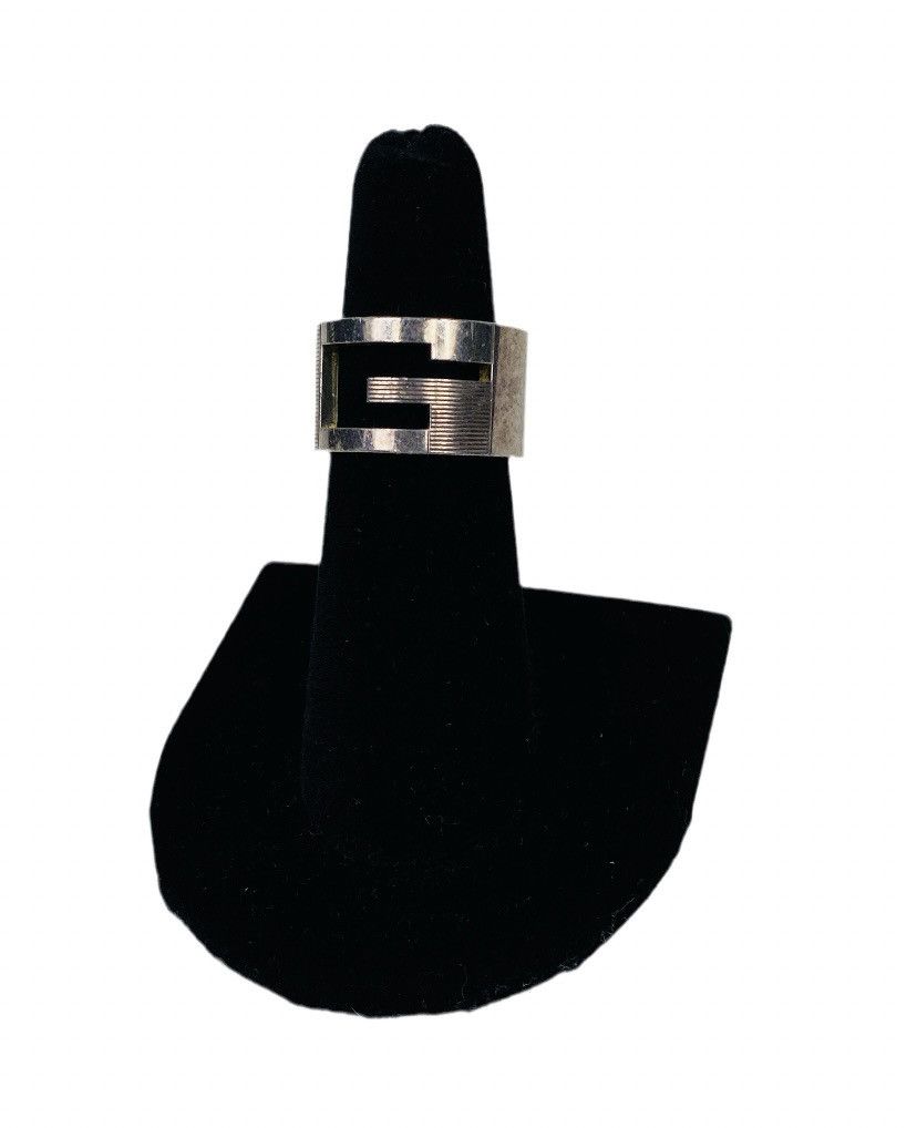 Gucci Gucci .925 Silver G Ring size IT 13 Size ONE SIZE - 2 Thumbnail