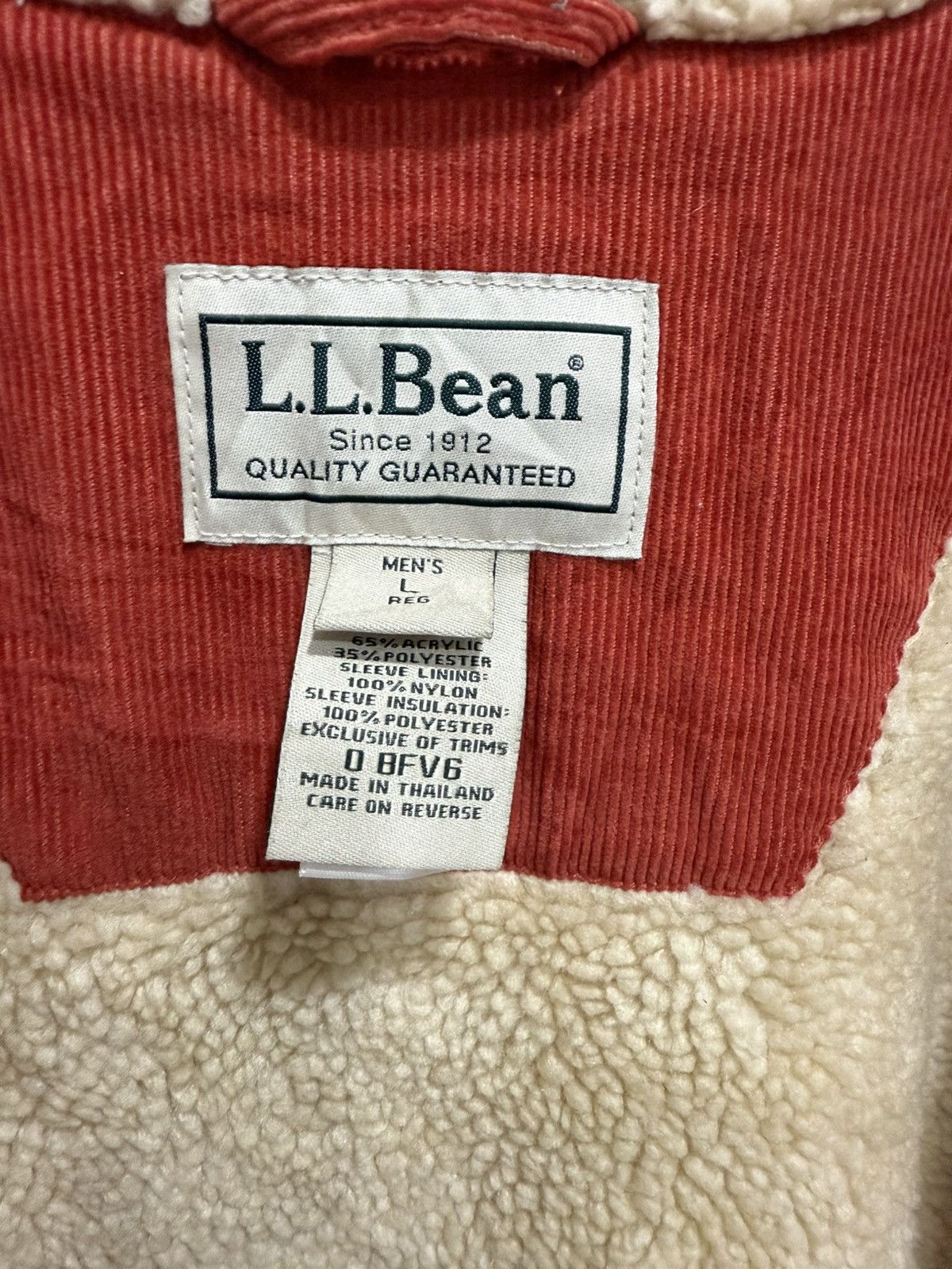 L.L. Bean LL BEAN Corduroy Jacket Type 3 Style Sherpa Inner Rare Size US L / EU 52-54 / 3 - 11 Thumbnail