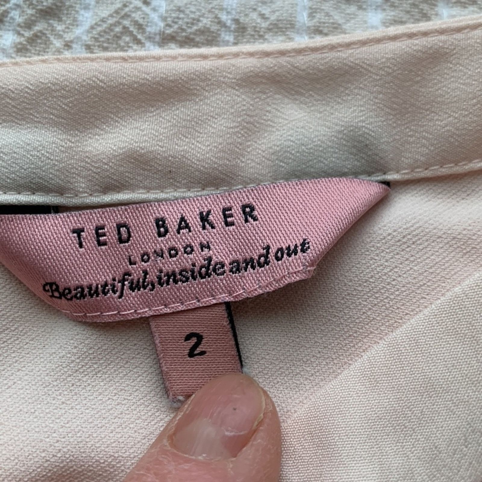 Ted Baker Ted Baker London palest pastel pink blouse Size XS / US 0-2 / IT 36-38 - 2 Thumbnail