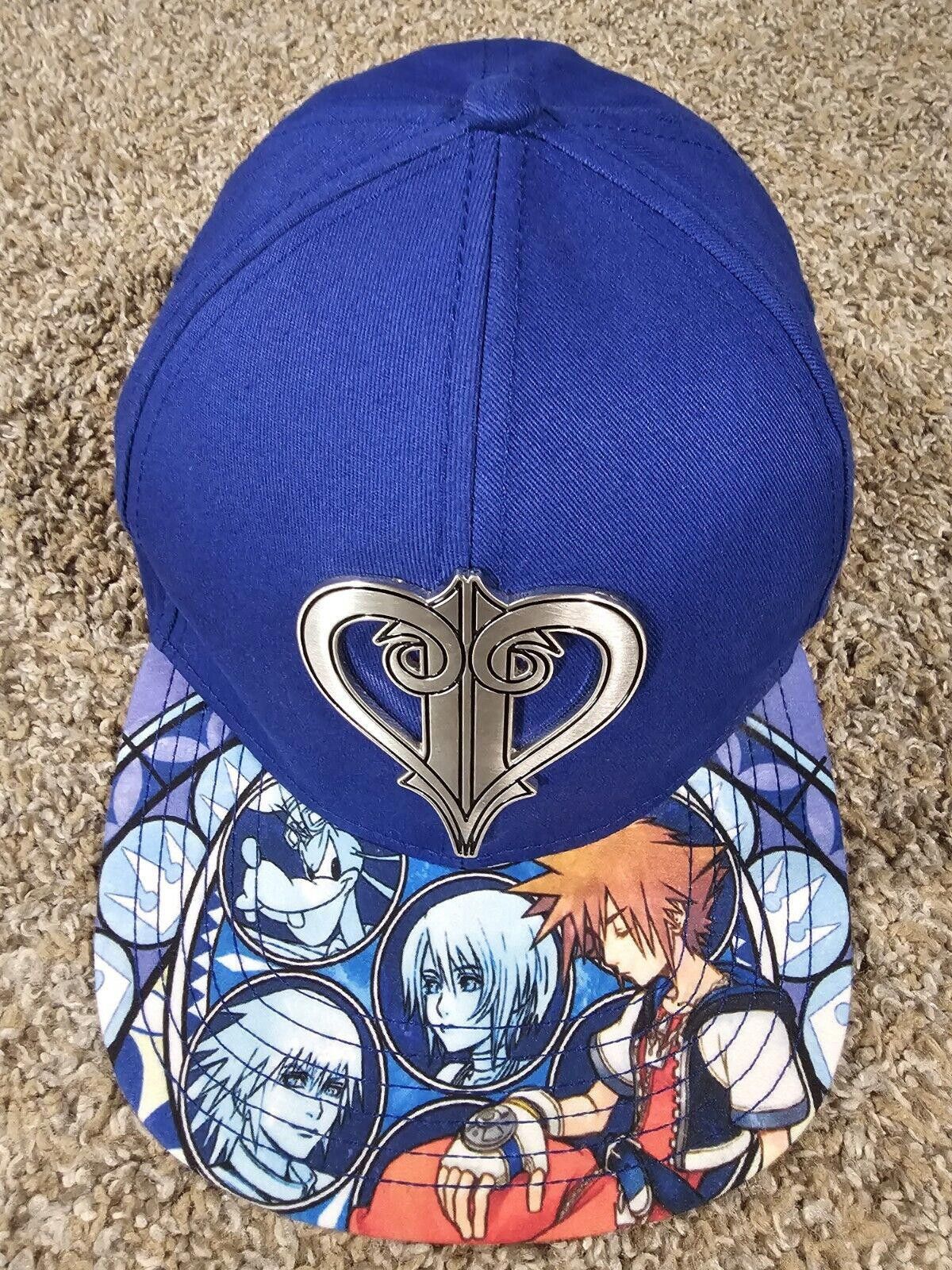Disney Kingdom Hearts Disney Blue Hat Metal Emblem SnapBack Size ONE SIZE - 2 Thumbnail