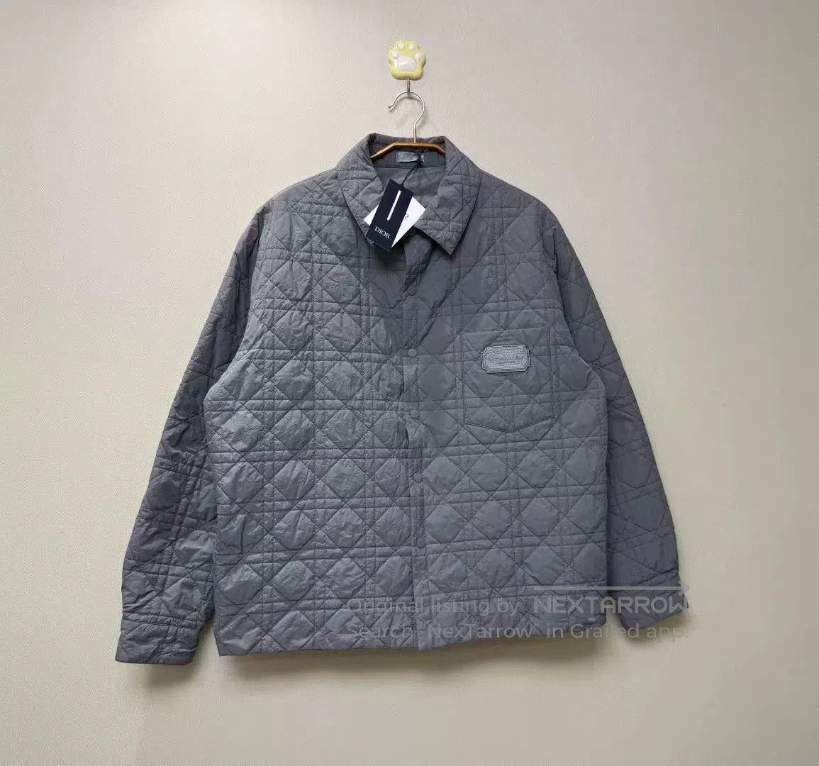 Dior dior gray embroidered logo cotton jacket. Size US L / EU 52-54 / 3 - 1 Thumbnail