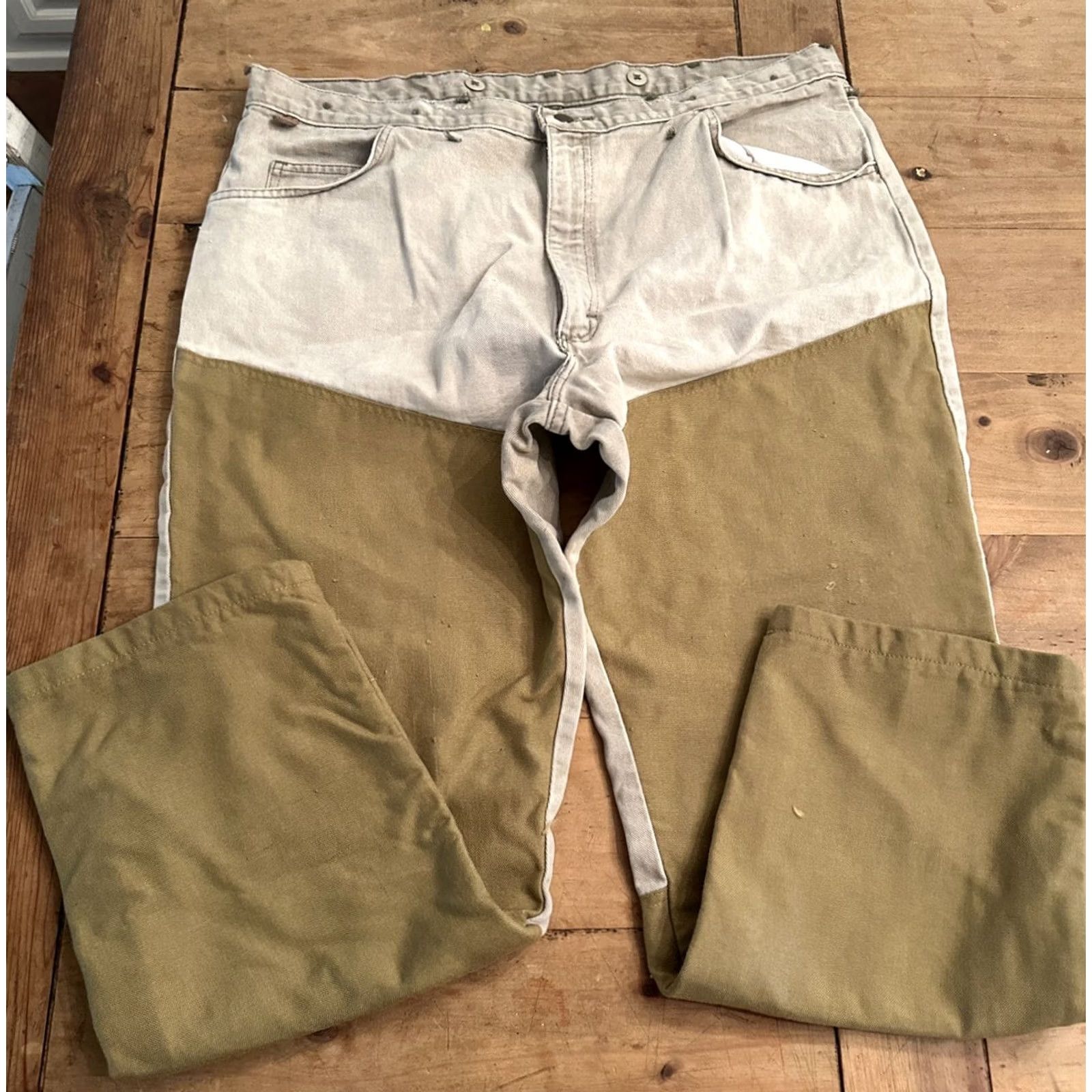 Wrangler Wrangler ProGear Jeans Work Hunting Mens 42x30 Beige Briar Guard Pro Gear Brush Pants Straight 42 Mens Size US 42 / EU 58 - 2 Thumbnail