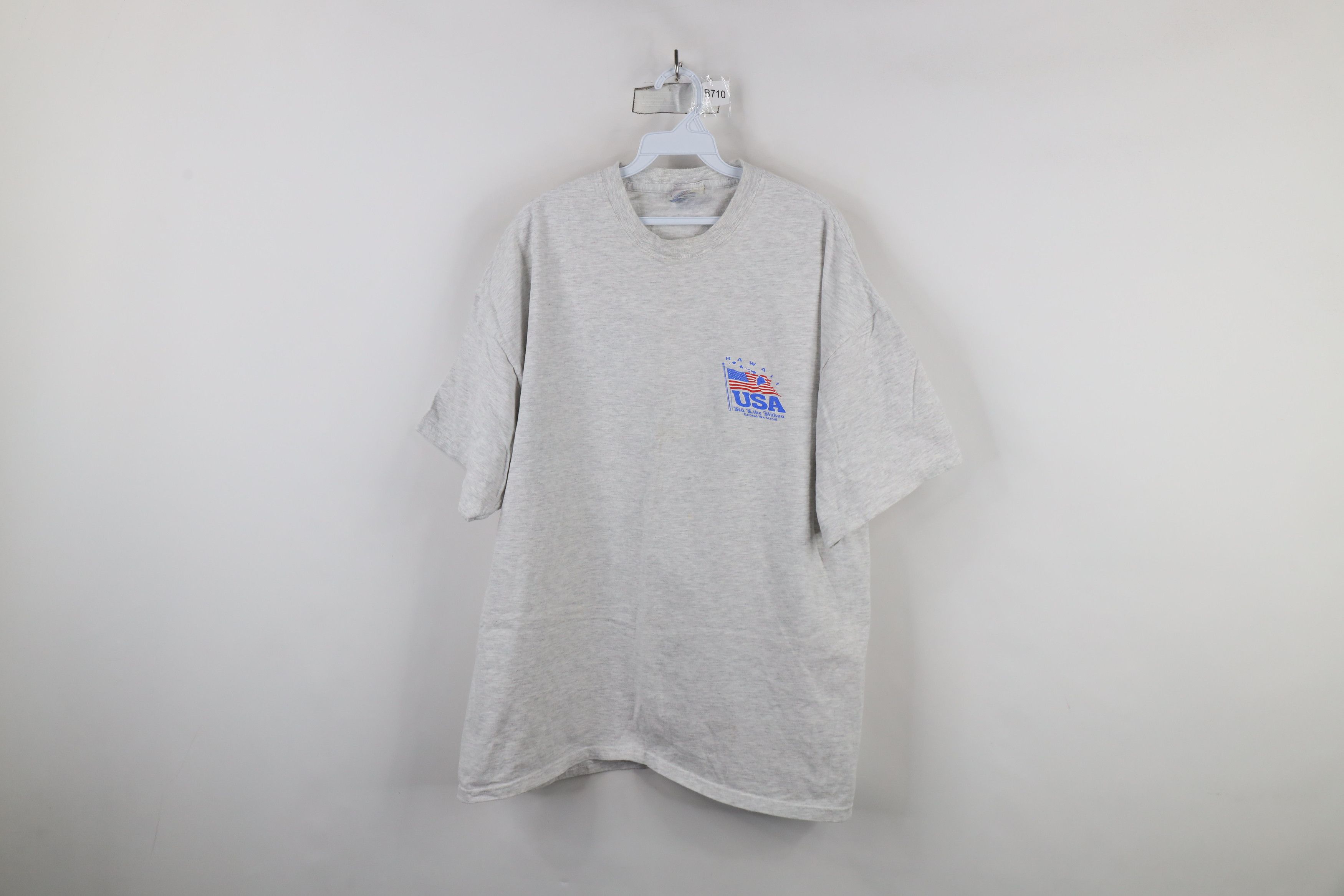 Vintage Vintage 90s Hawaii USA Ku Like Kakou United We Stand T-Shirt Size US XXL / EU 58 / 5 - 1 Thumbnail
