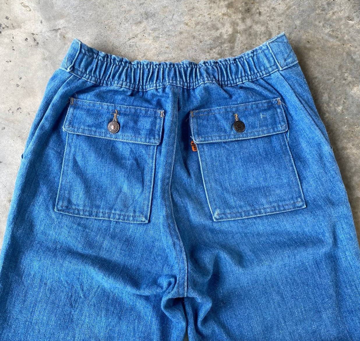 Levi's Vintage Clothing RARE 70S LEVIS 648 FLARE DENIM ORANGE TAG ZIP TALON Size US 29 - 10 Thumbnail