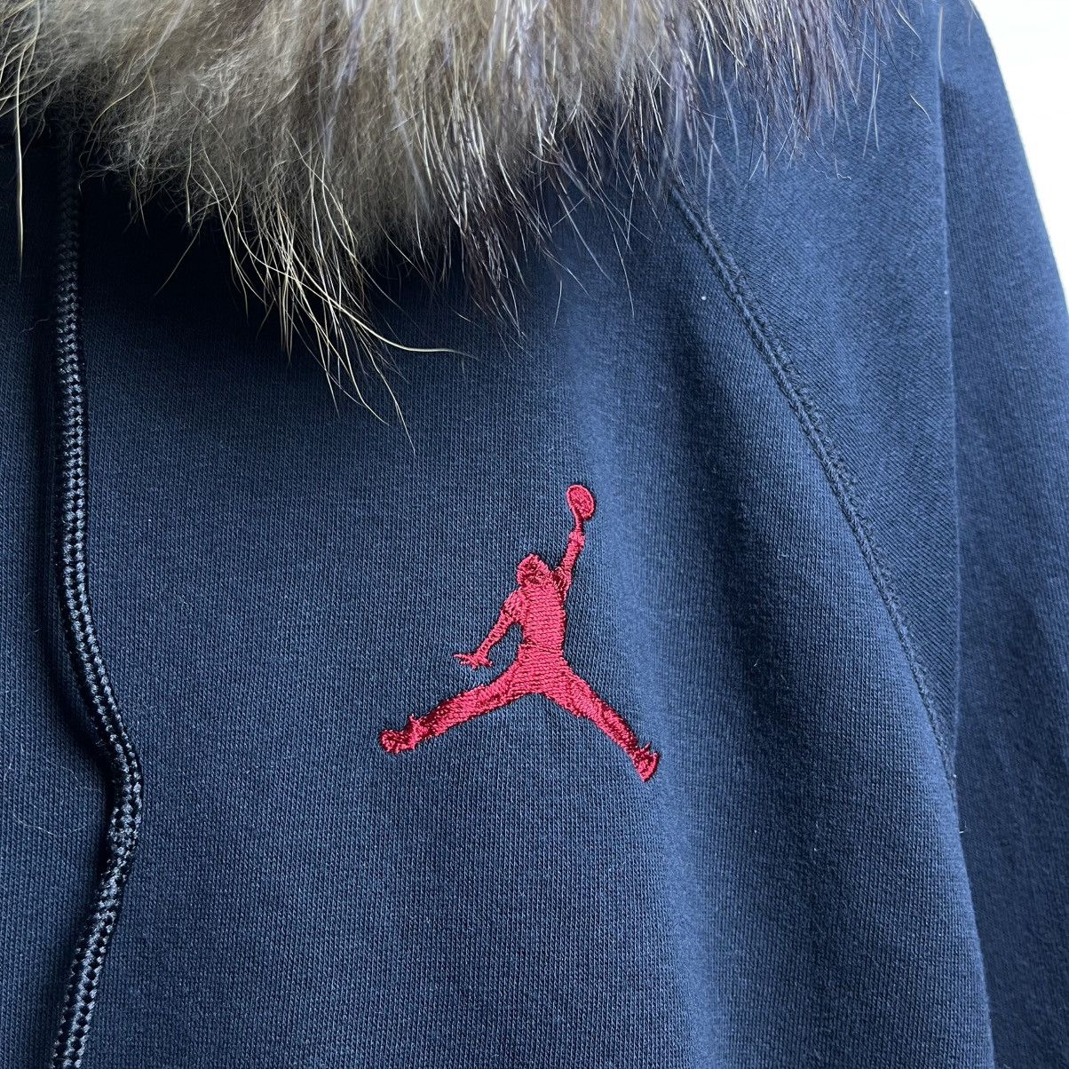 Japanese Brand Michael Jordan Faux Fur Hoodie Ifsixwasnine LGB Style Size US L / EU 52-54 / 3 - 8 Thumbnail