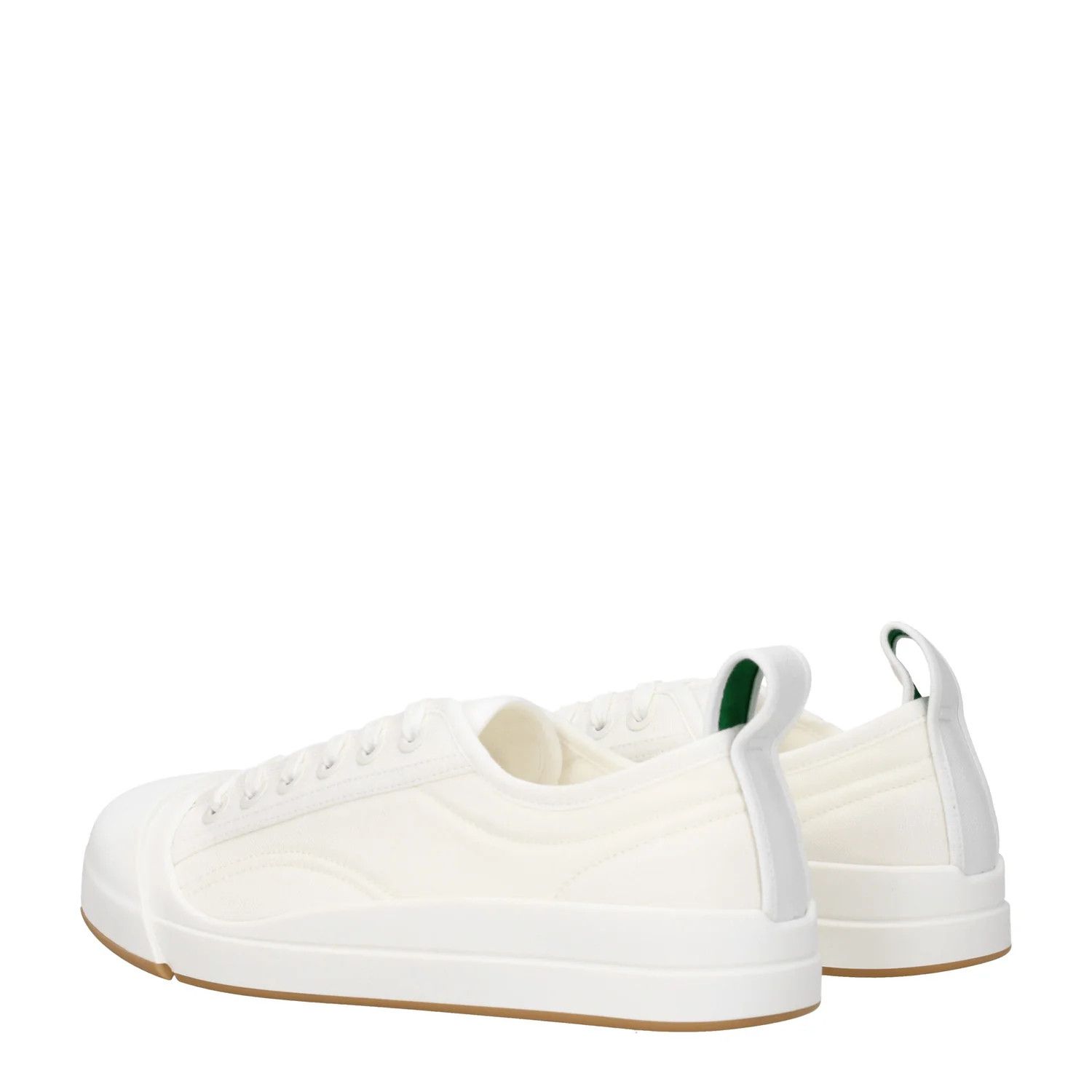 Bottega Veneta ob1o1e0325 Fabric Sneakers in White Size US 10 / EU 43 - 4 Thumbnail