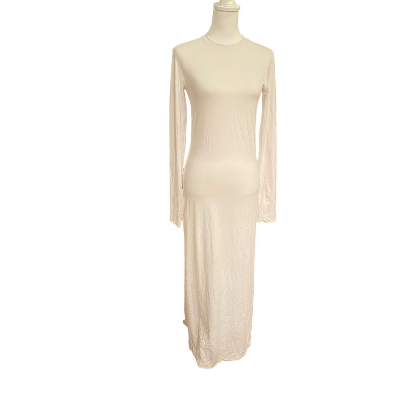 Acne Studios ACNE STUDIOS Long Sleeve Maxi Dress in Off White Size Large Size L / US 10 / IT 46 - 4 Thumbnail