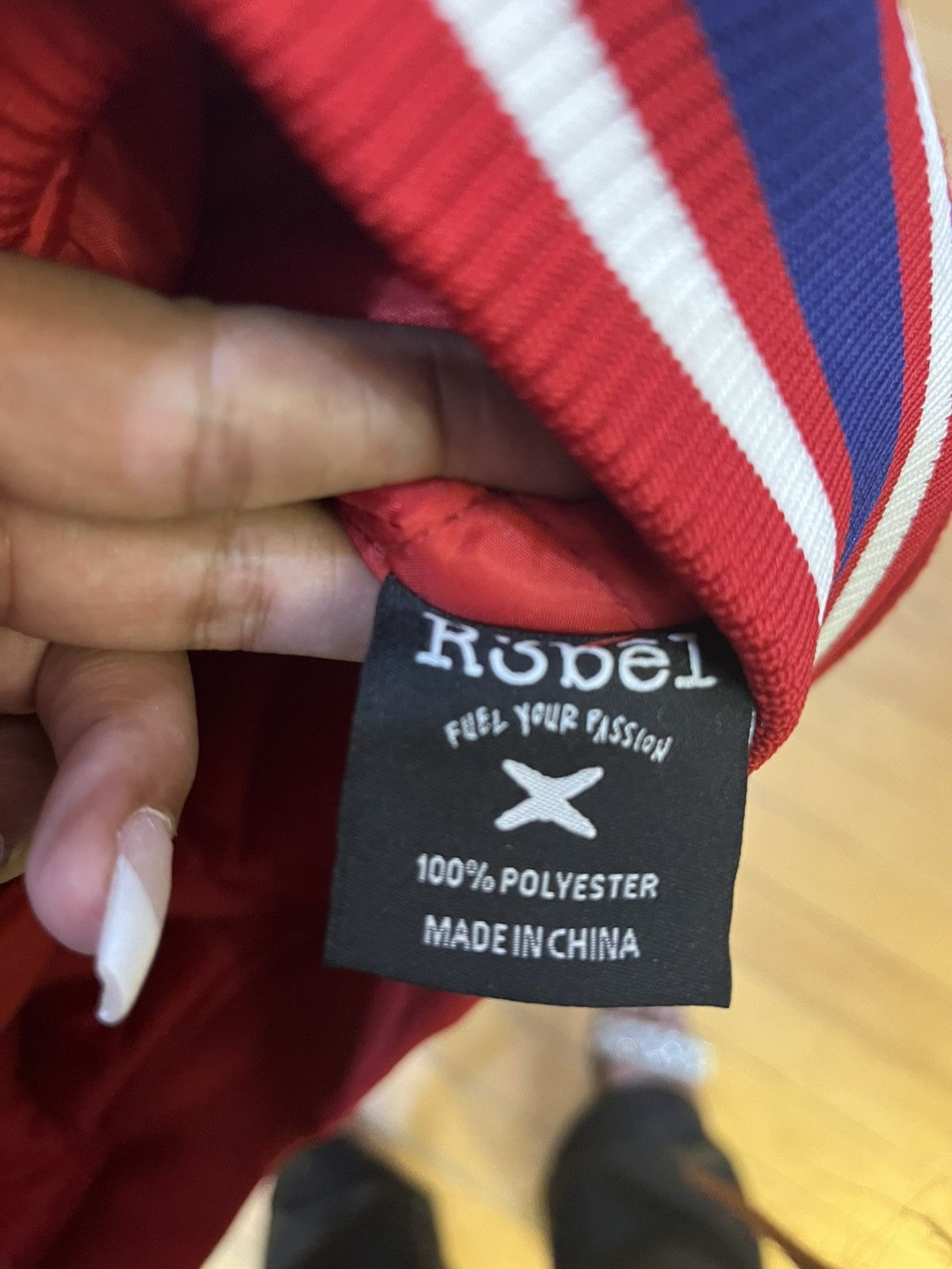 Other Red Letterman Bomber Jacket Size US L / EU 52-54 / 3 - 4 Thumbnail