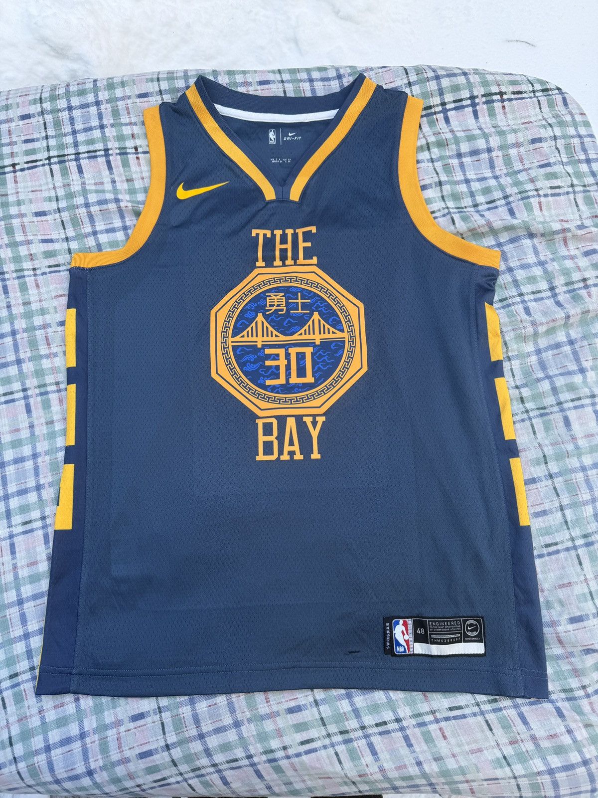 Nike Nike Golden State Warriors Steph Curry China NBA Jersey Size US L / EU 52-54 / 3 - 1 Thumbnail