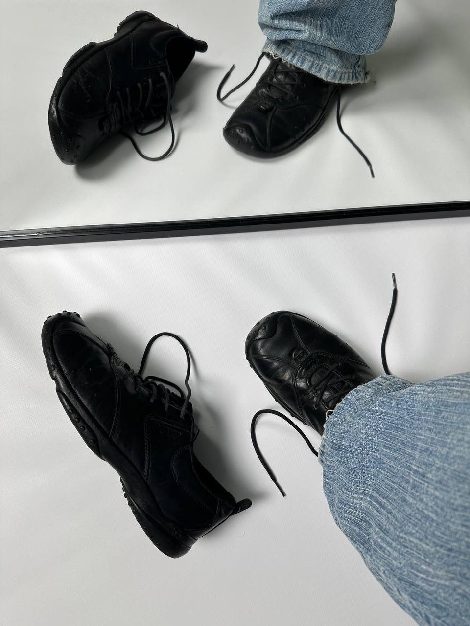 Avant Garde x Diesel 00S Vintage Leather Diesel Shoes in Black, Men's (Size 10)