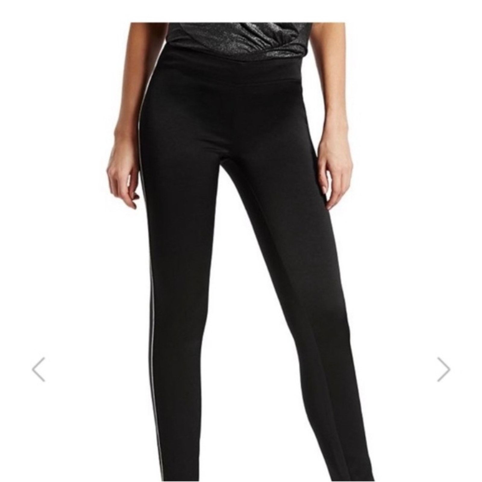 Georges Marciano Marciano Fiera Coy Black with Gold Piping Size 4 Size 27" / US 4 / IT 40 - 1 Thumbnail