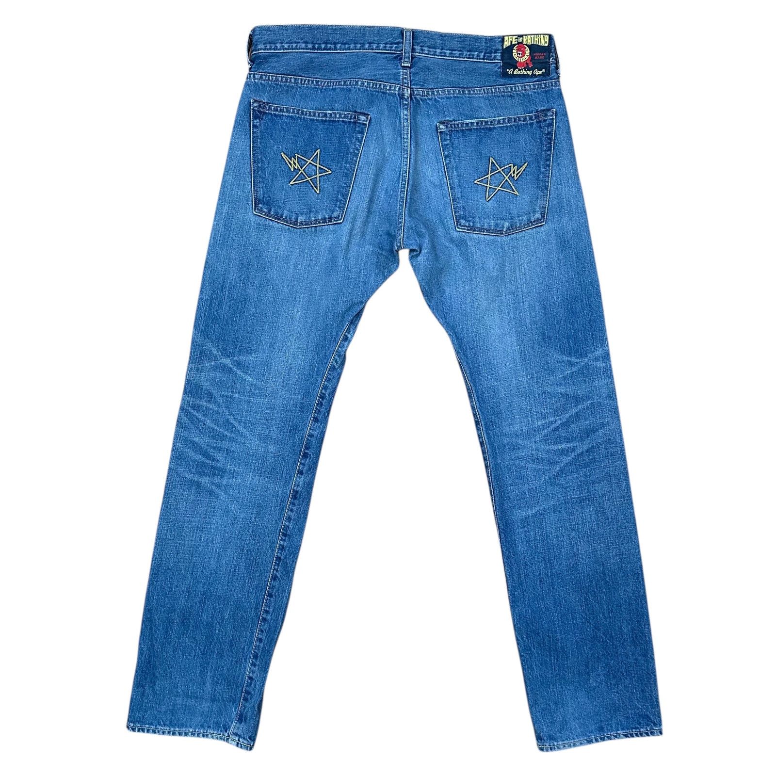 Bape 32" M Bape Selvedge Sta Embroidered Jeans Size US 32 / EU 48 - 2 Thumbnail
