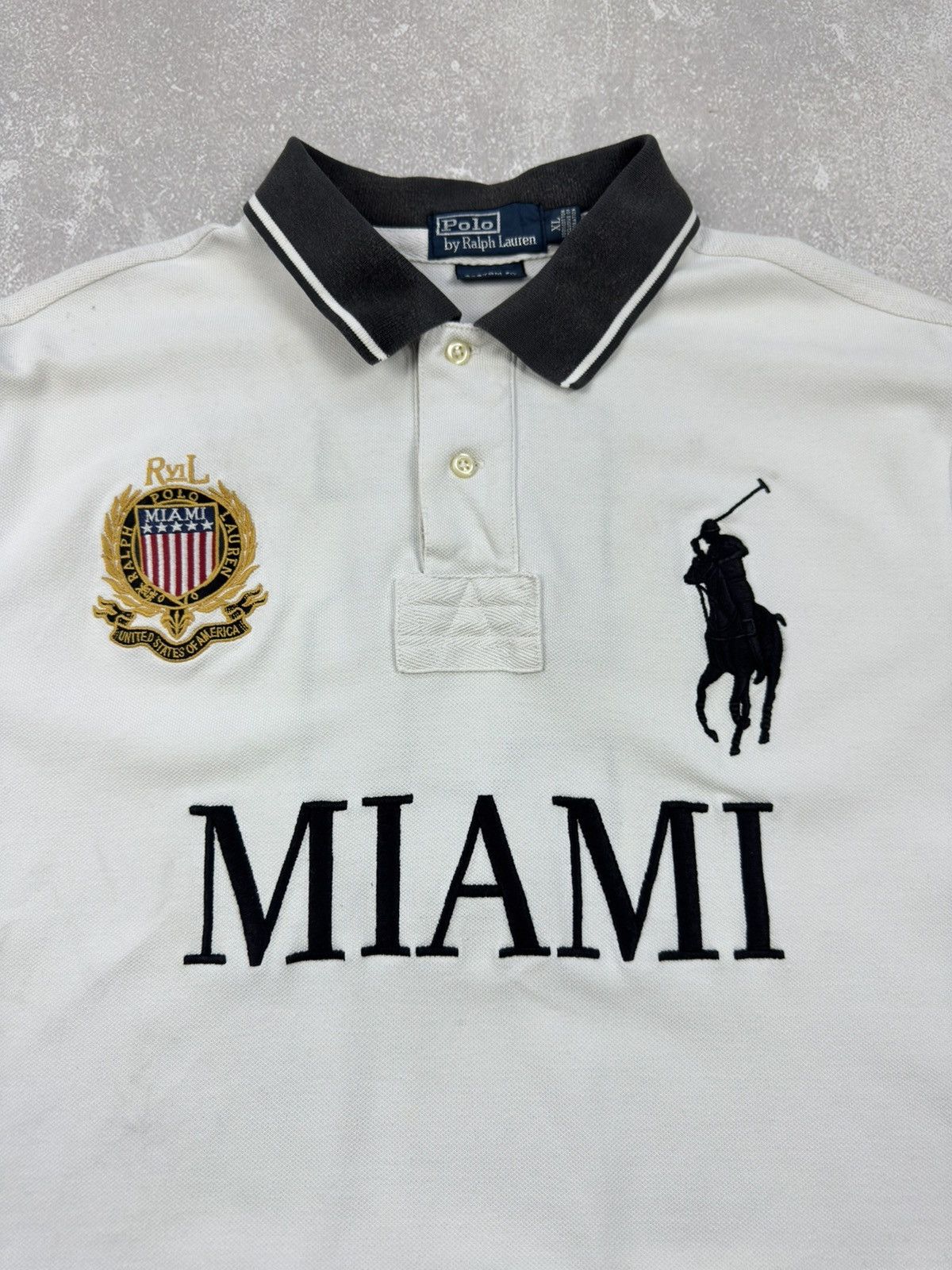 Polo Ralph Lauren Vintage Polo Ralph Lauren Miami Big Pony Chief Keef Style Size US XL / EU 56 / 4 - 6 Thumbnail
