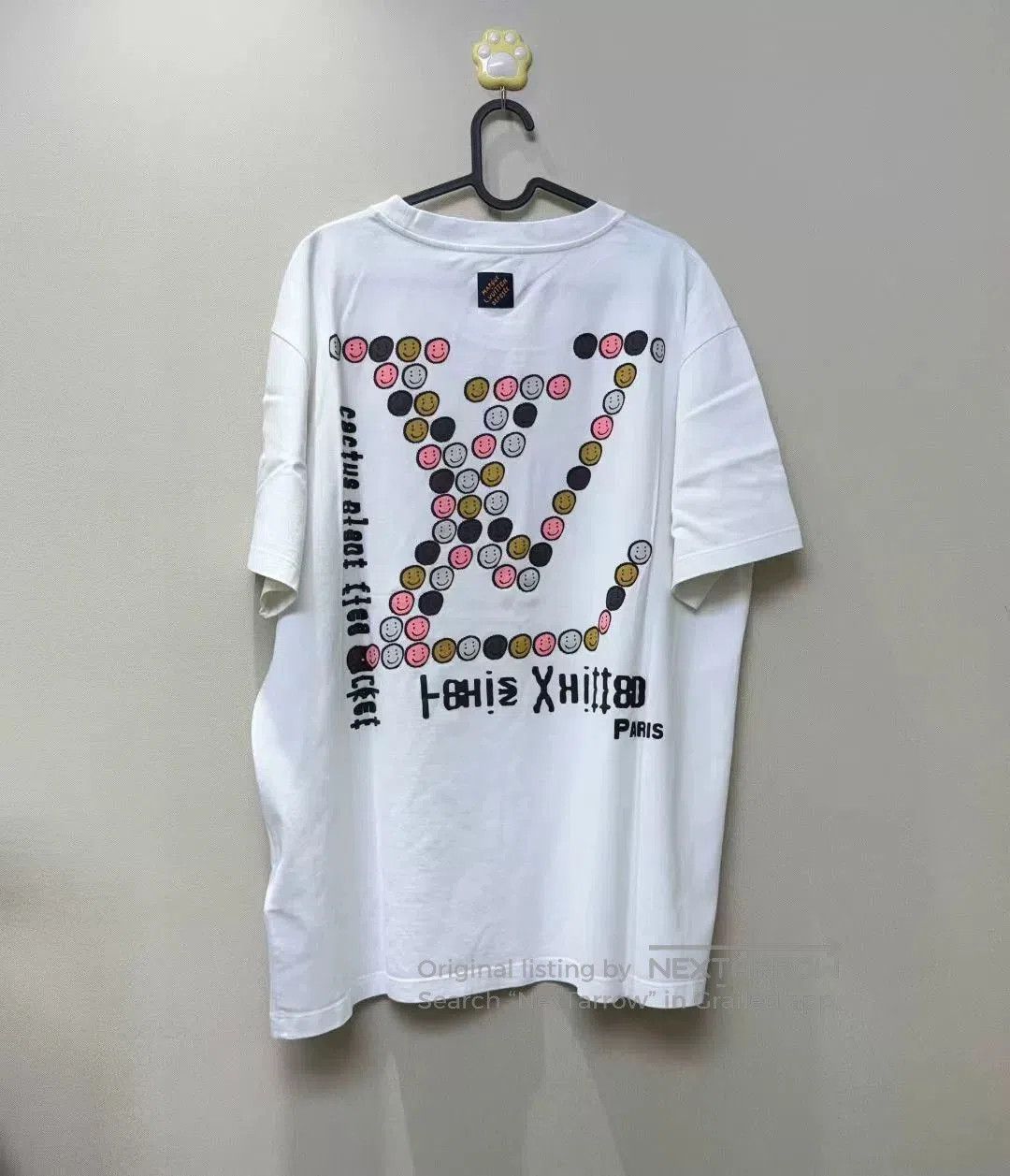 Virgil Abloh LV x CPFM White Embroidered Logo Smile Tee. Size US XL / EU 56 / 4 - 4 Thumbnail