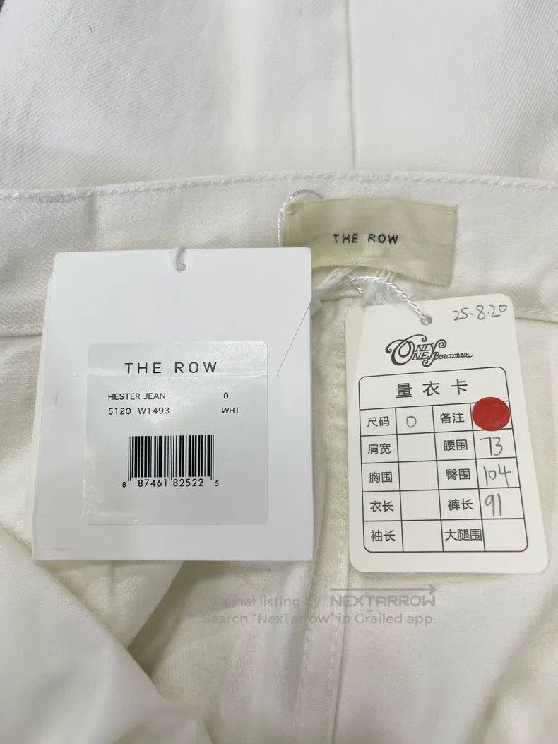The Row The row size 0 White denim cropped trousers Size 22" - 4 Thumbnail