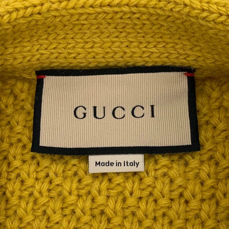Gucci Gucci Yellow twisted wool V-neck detachable long-sleeved k Size US XS / EU 42 / 0 - 5 Thumbnail