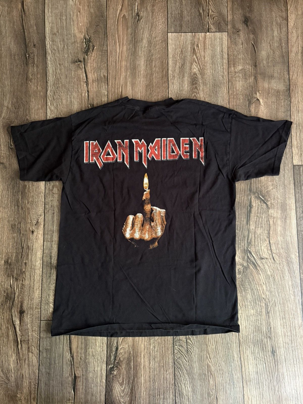 Band Tees × Iron Maiden × Vintage 2000s Iron Maiden ‘Out Of The Silent Planet’ Rock T-Shirt Size US XL / EU 56 / 4 - 9 Thumbnail