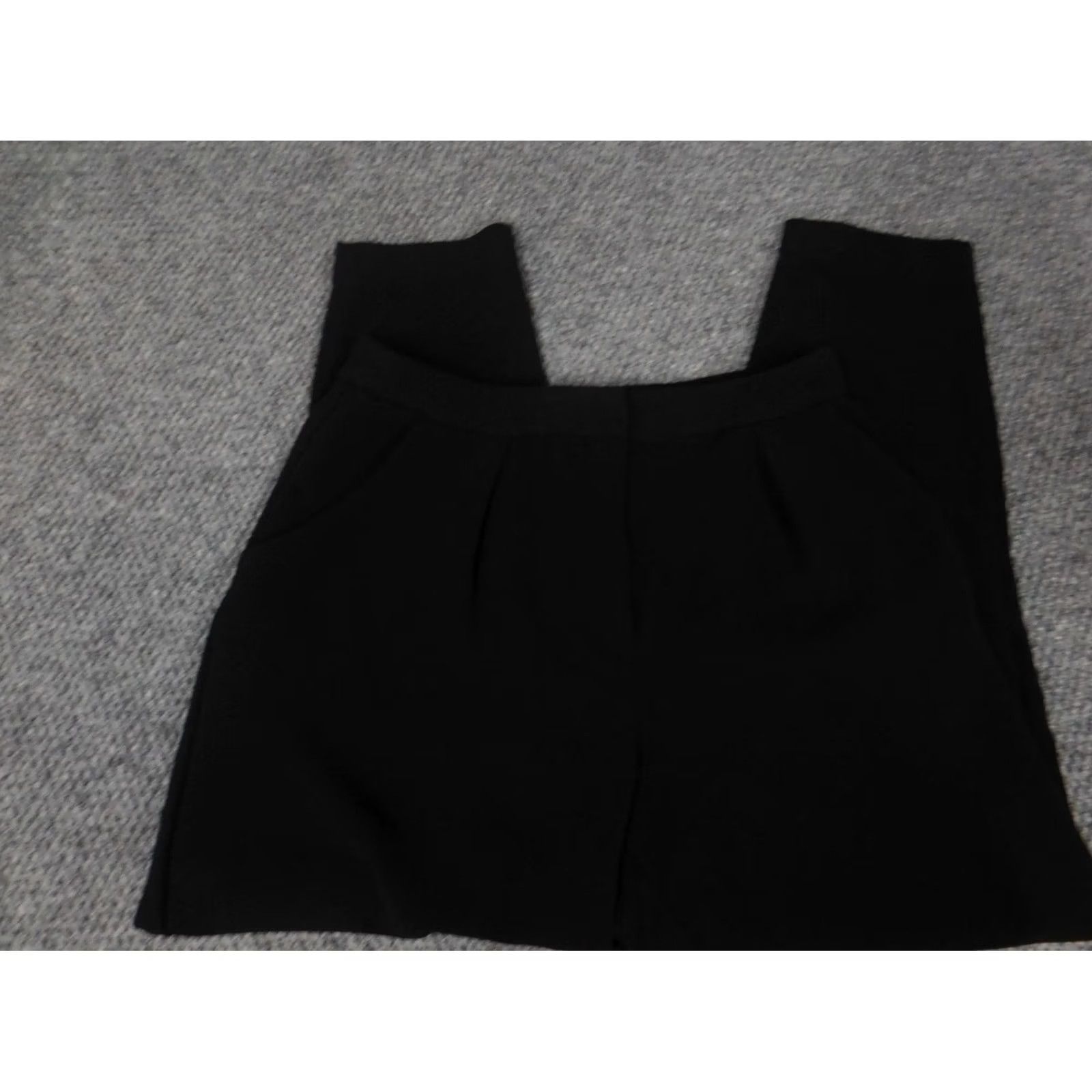 H&M H&M Womens Pants 10 Black Straight Dress Pants Women Regular Inseam 26 in Knit Breathable Zipper City Style Dress Pants Size 32" / US 10 / IT 46 - 2 Thumbnail