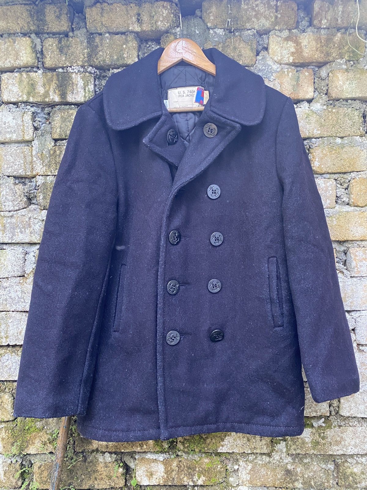 Schott × Vintage ✨Steals✨Vintage Schott NYC US 740N Pea Jacket Size US M / EU 48-50 / 2 - 1 Thumbnail