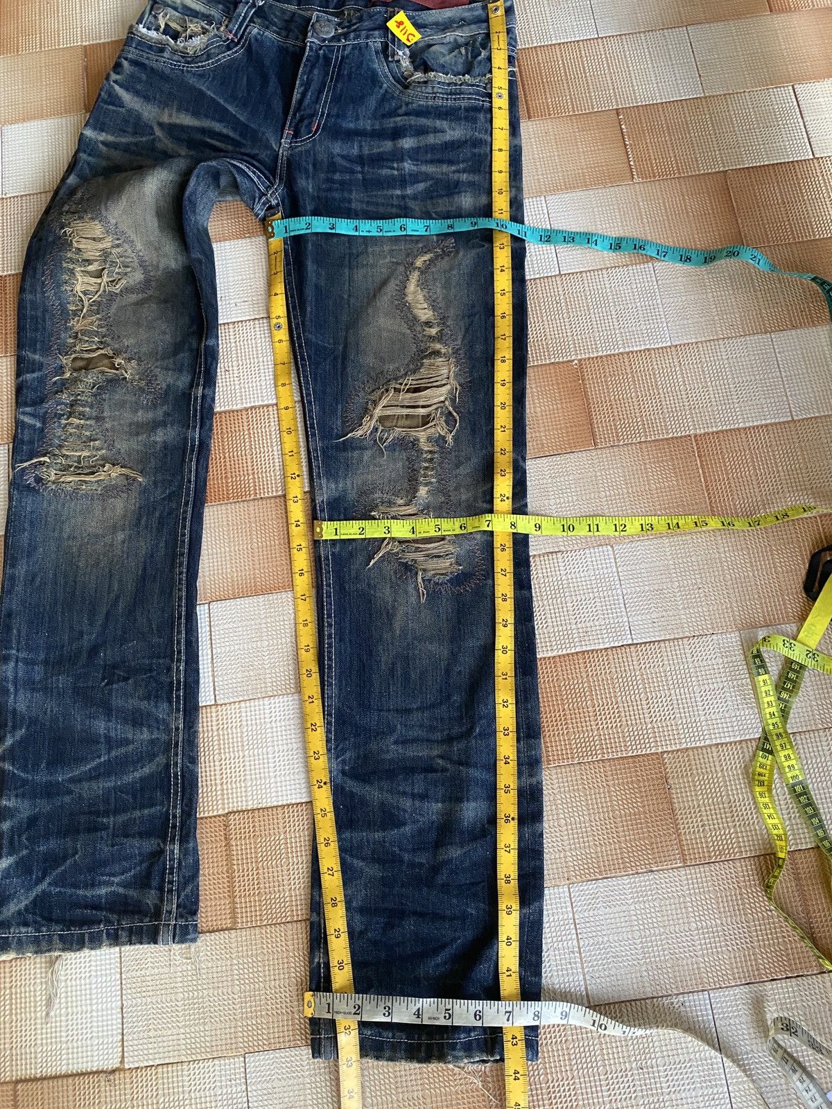 Beauty Beast × PPFM Vintage cotton farm denim Size US 33 - 3 Thumbnail