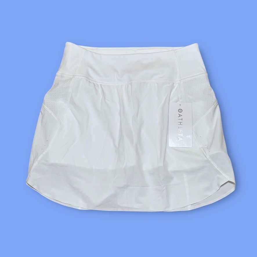 Athleta NWT Athleta Tennis skirt S 16" White Lined Pockets Run w/ It Size 27" / US 4 / IT 40 - 3 Thumbnail