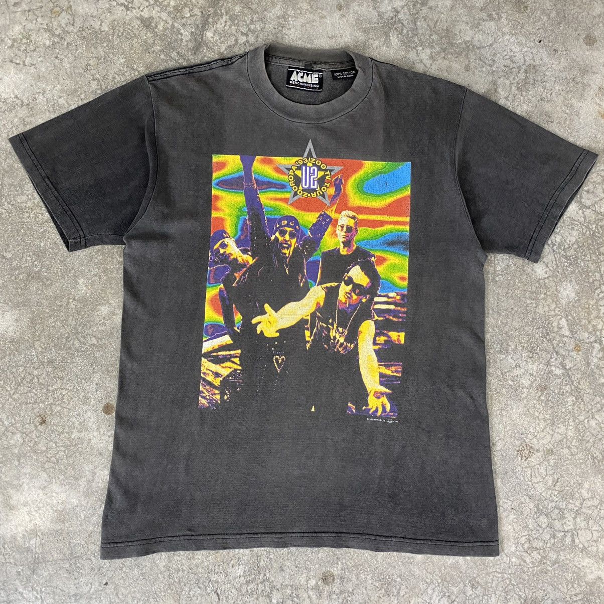 Band Tees VTG 90’s U2 Zooropa Tour ACME Faded Band Tee Psychedelic Size US L / EU 52-54 / 3 - 2 Thumbnail
