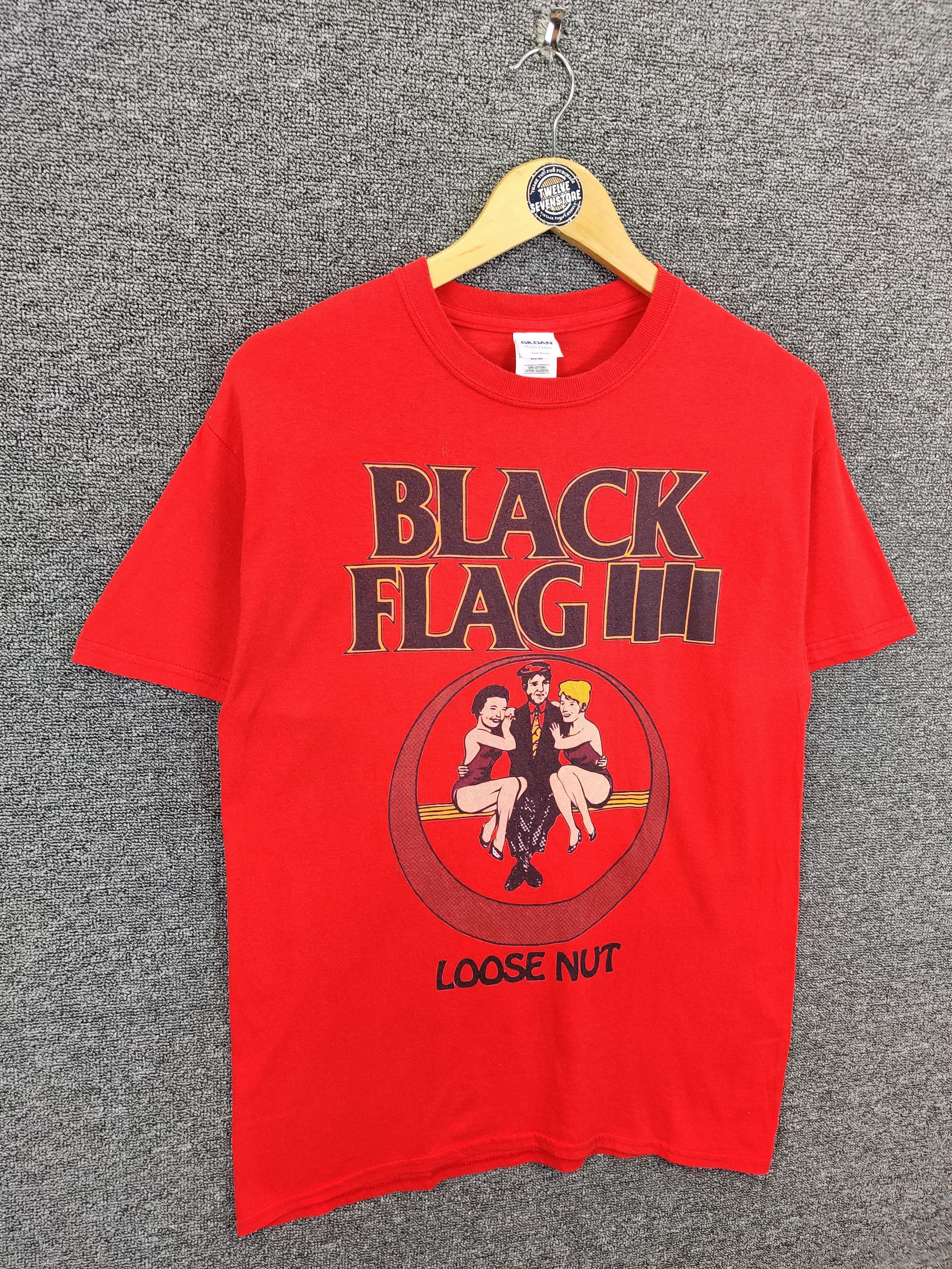 Band Tees Vintage Black Flag Loose Nut Rock Tee Tshirt Size US M / EU 48-50 / 2 - 5 Thumbnail
