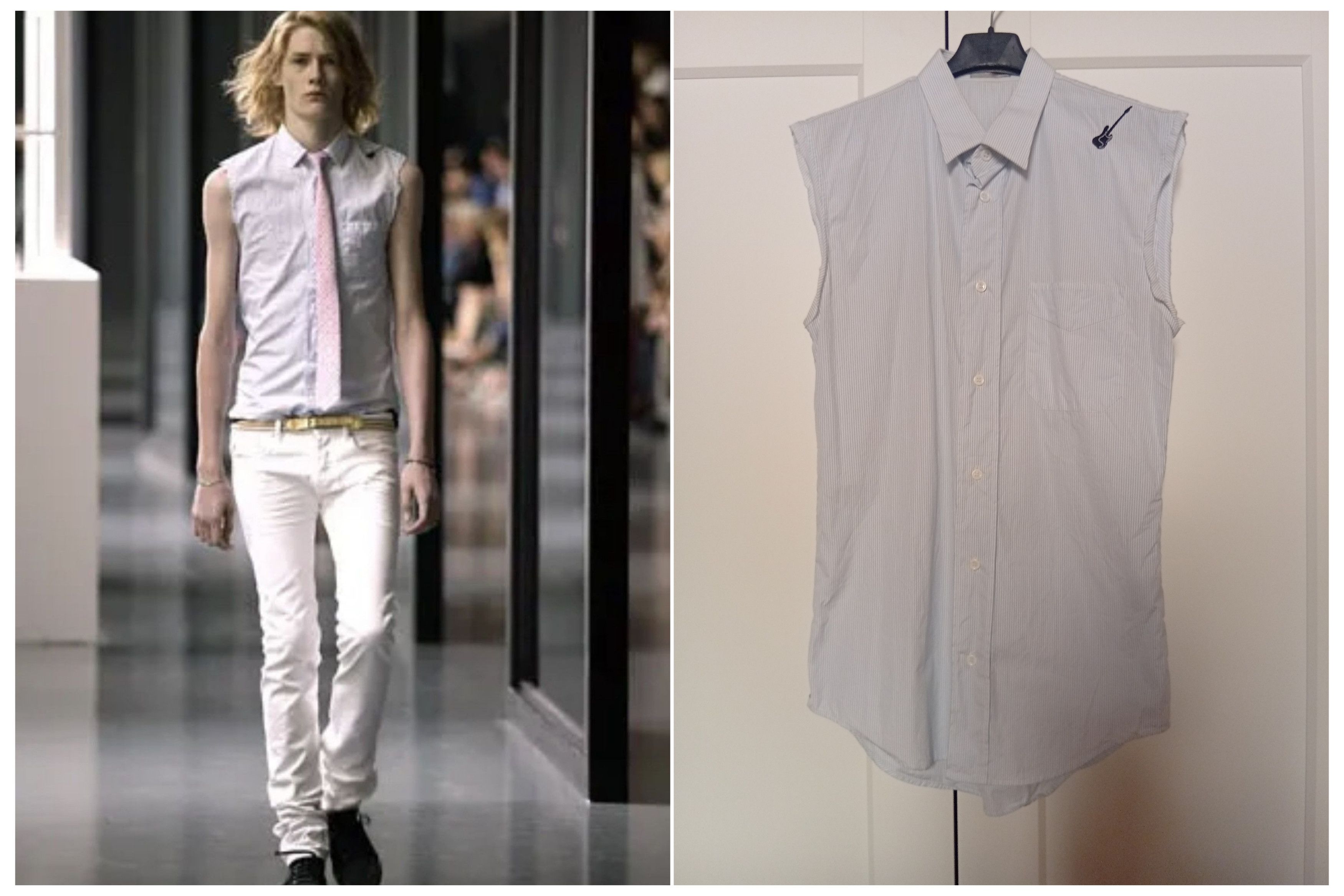 Dior × Hedi Slimane Dior Homme SS06 Pink Tank Top | Grailed
