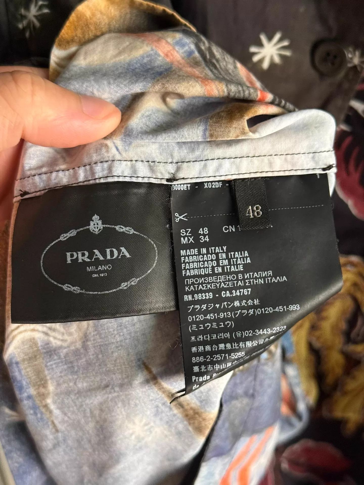 Prada Prada Impossible Love x C. Chemin Archive S/S Shirt sz48 Size US M / EU 48-50 / 2 - 5 Thumbnail