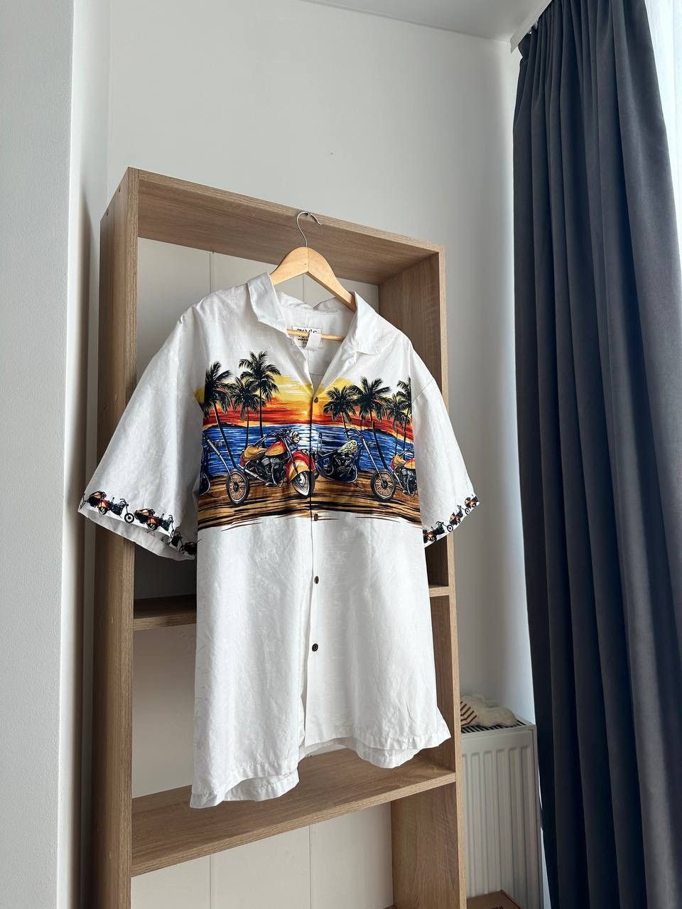 Japanese Brand × Vintage Vintage Ky’s Aloha Hawaiian Motorcycle White Shirt Size US XXL / EU 58 / 5 - 5 Thumbnail