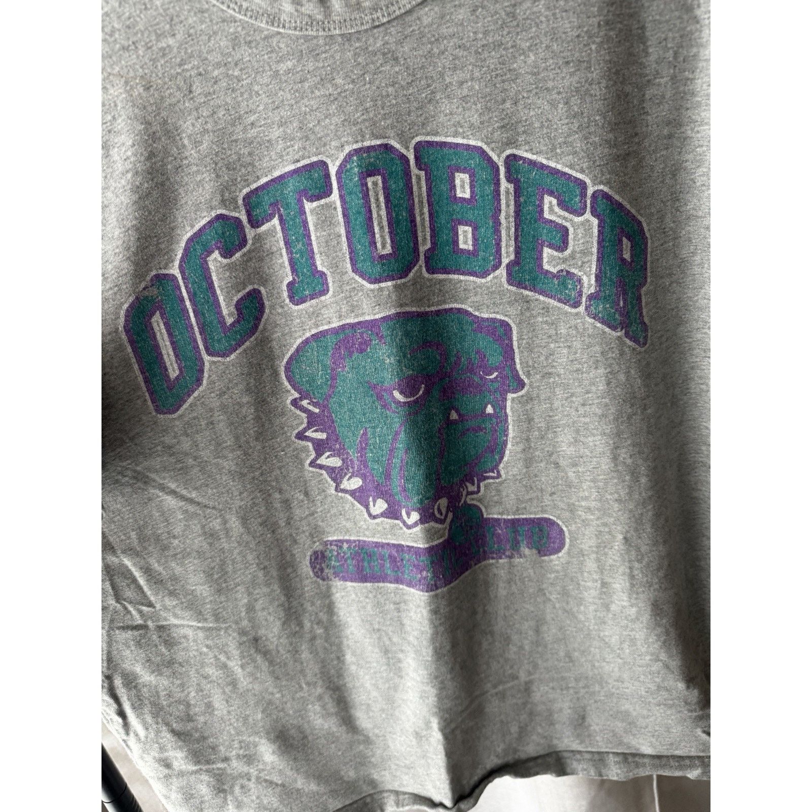 October's Very Own OVO October’s Very Own Bulldog Varsity Tee | Heather Grey M Size US M / EU 48-50 / 2 - 2 Thumbnail