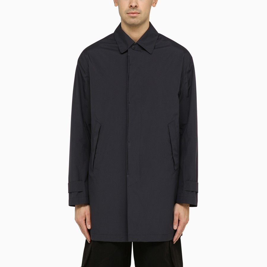 image of Herno O1D2Blof0424 Coat In Navy Blue, Men's (Size Large)