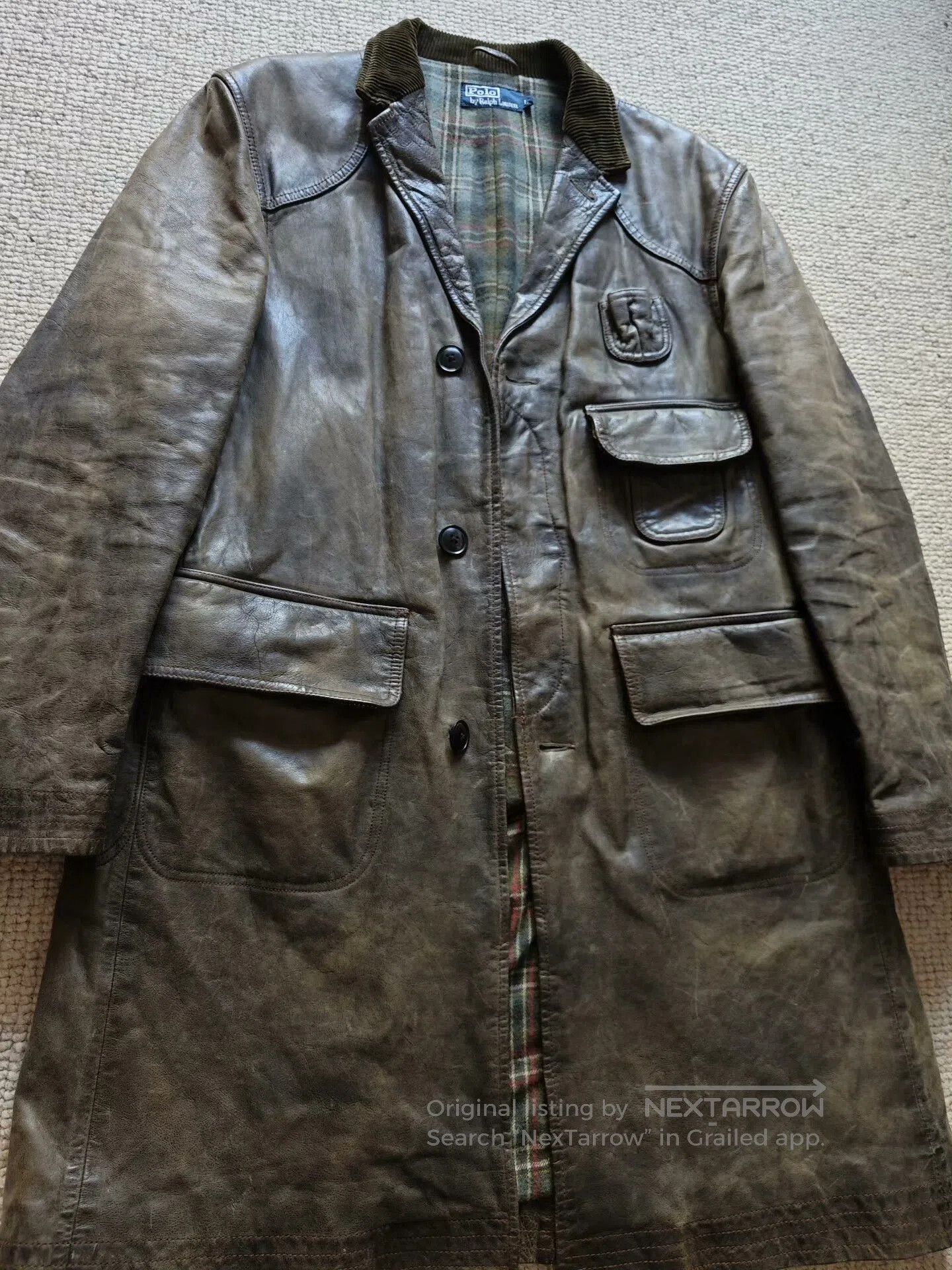 Polo Ralph Lauren Polo Ralph Lauren Leather Coat. Size US L / EU 52-54 / 3 - 2 Thumbnail