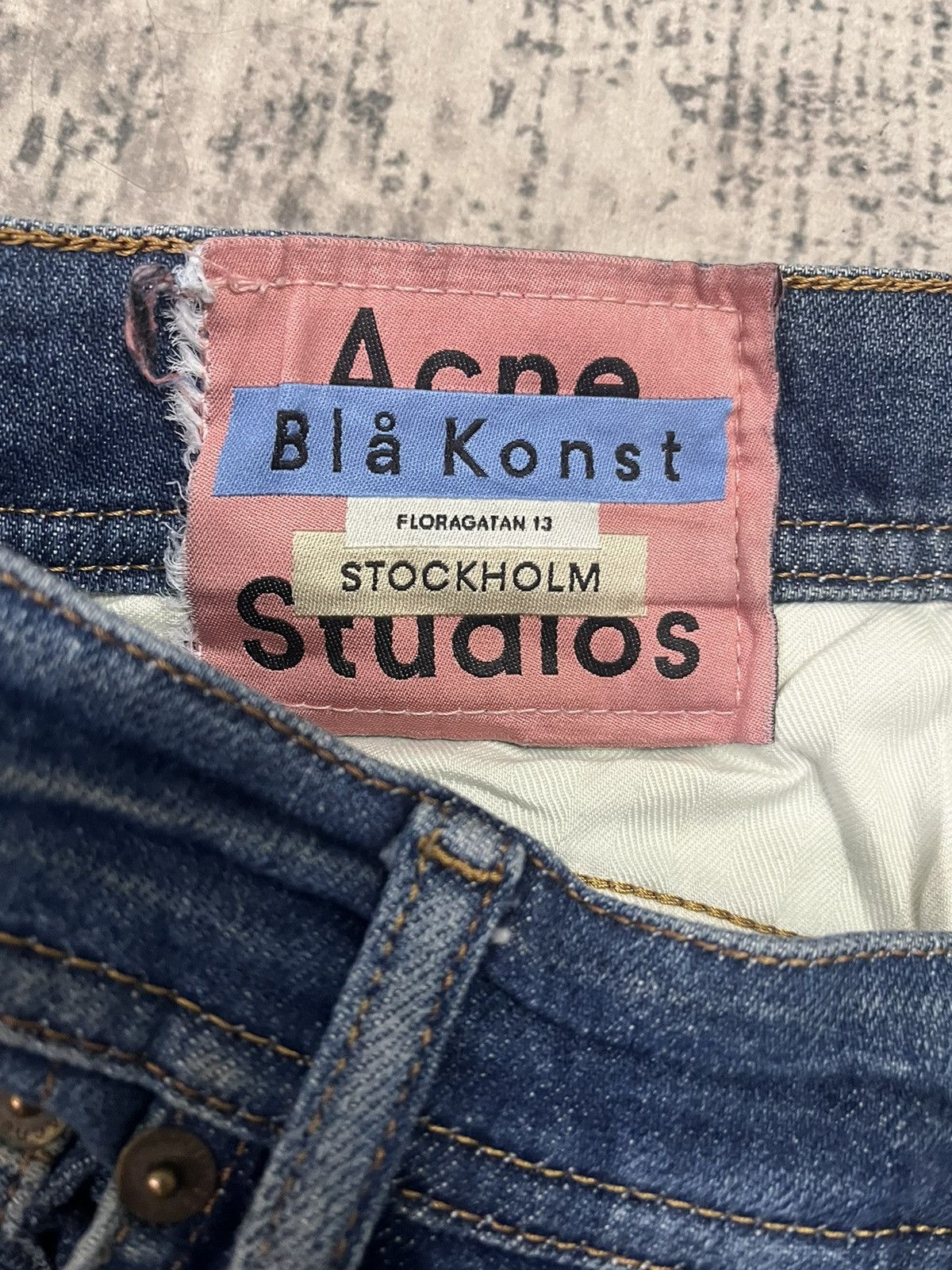 Acne Studios × Designer Acne Studios Jeans Unisex W30L42 Skinny Denim Peg Bla Konst Size US 30 / EU 46 - 7 Thumbnail