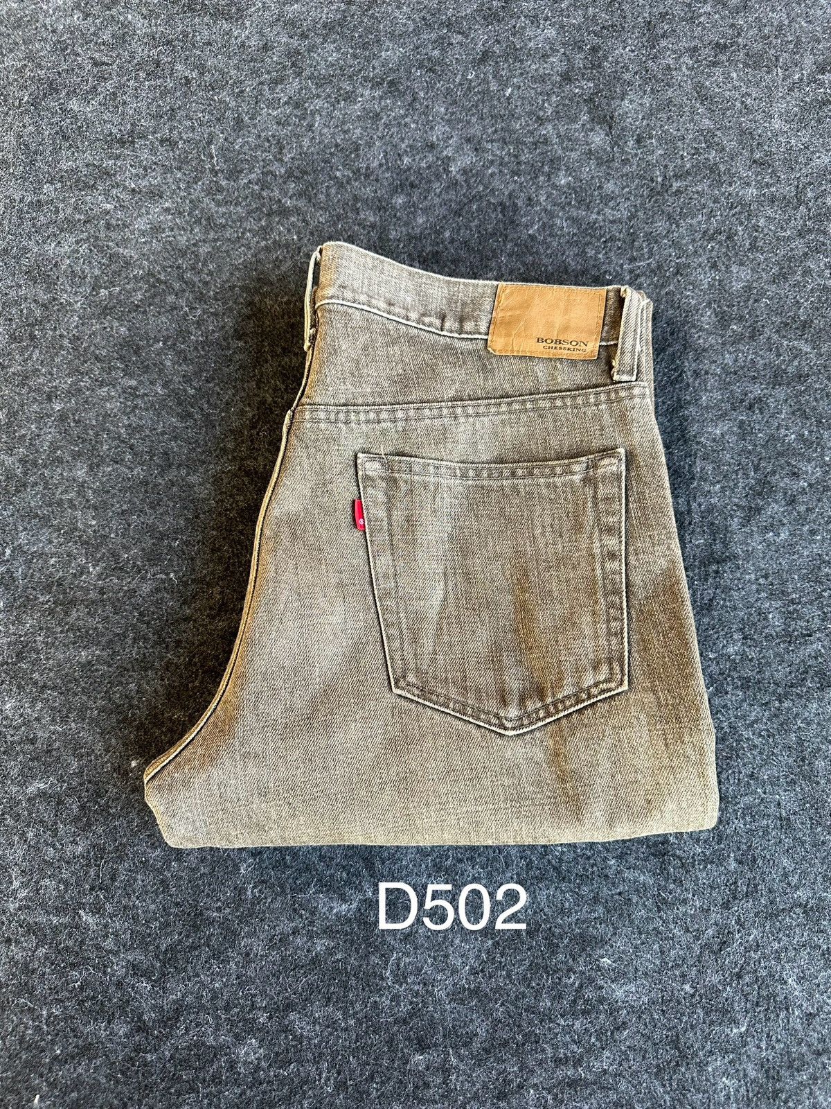 Vintage Vintage Bobson Chessking Flare Nice Faded Brown D502 Size US 33 - 18 Thumbnail