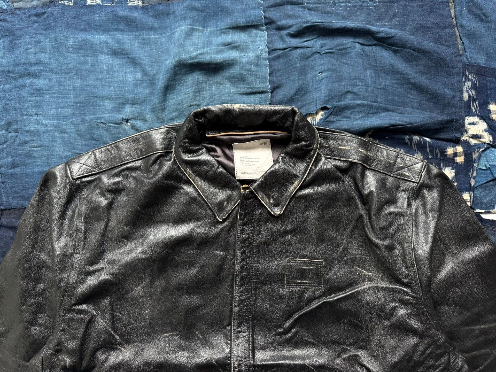 Madness MADNESS Leather A2 Aviator Jacket Size US L / EU 52-54 / 3 - 4 Thumbnail