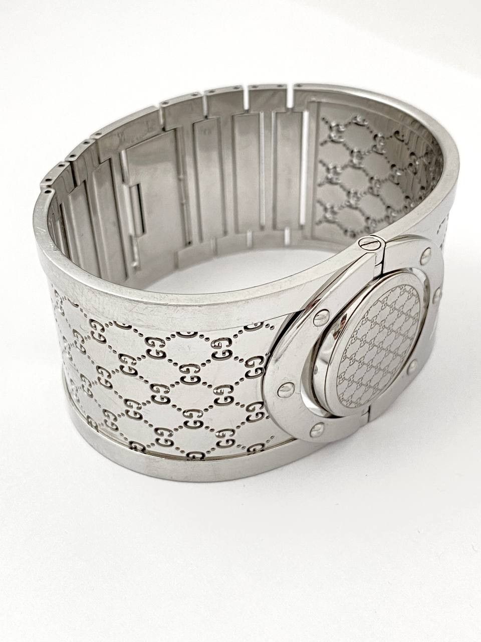 Gucci Gucci GG Logo Twirl Steel Quartz Bracelet Wrist Watch Y2K Size ONE SIZE - 4 Thumbnail