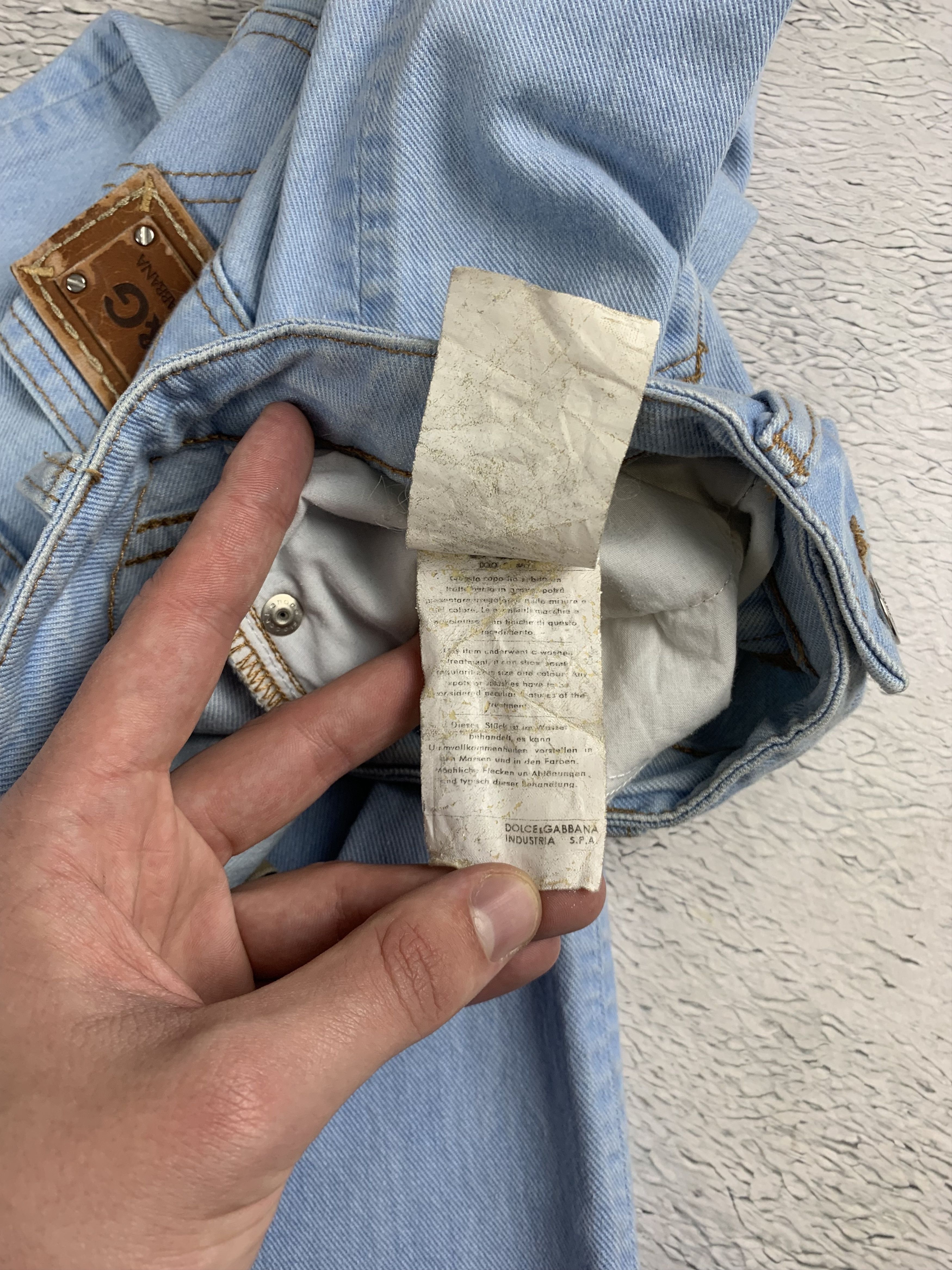 Dolce & Gabbana × Vintage Vintage Dolce & Gabbana jeans Big logo Oldmoney Luxury Size 26" / US 2 / IT 38 - 9 Thumbnail