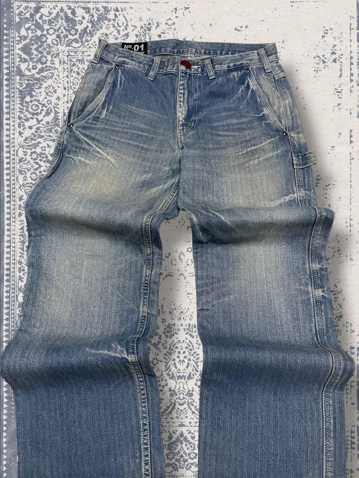 Designer × Japanese Brand × Vintage Vintage Japan Designer Rattle Trap Carpenter Mudwash Denim Size US 30 / EU 46 - 4 Thumbnail