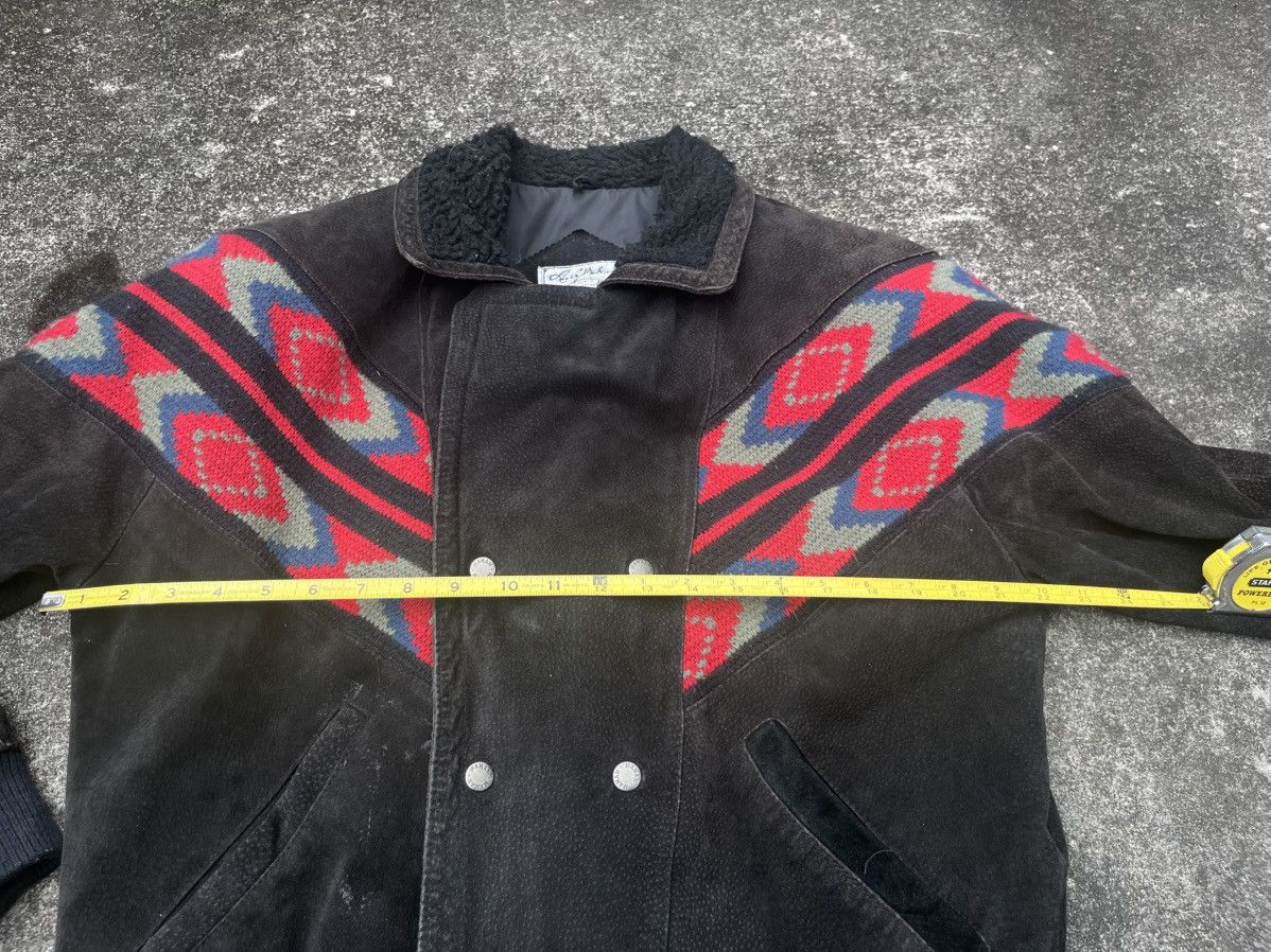 Larry Mahan Western Leather Rodeo Jacket Vintage Suede Black & Red Small Size US S / EU 44-46 / 1 - 9 Thumbnail
