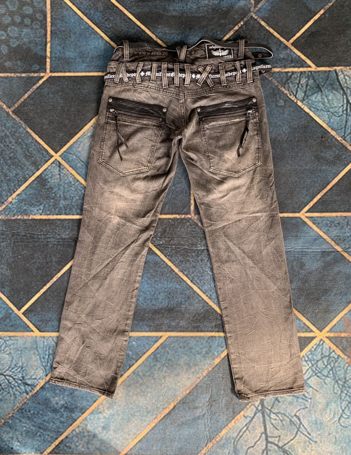 If Six Was Nine 💥 OriginalStyle Distressed Double Waist Denim Size US 32 / EU 48 - 3 Thumbnail