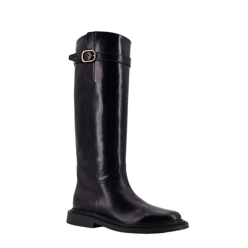Celine CELINE $1800 Universite Black Leather Boots New & Authentic Size US 9 / IT 39 - 2 Thumbnail