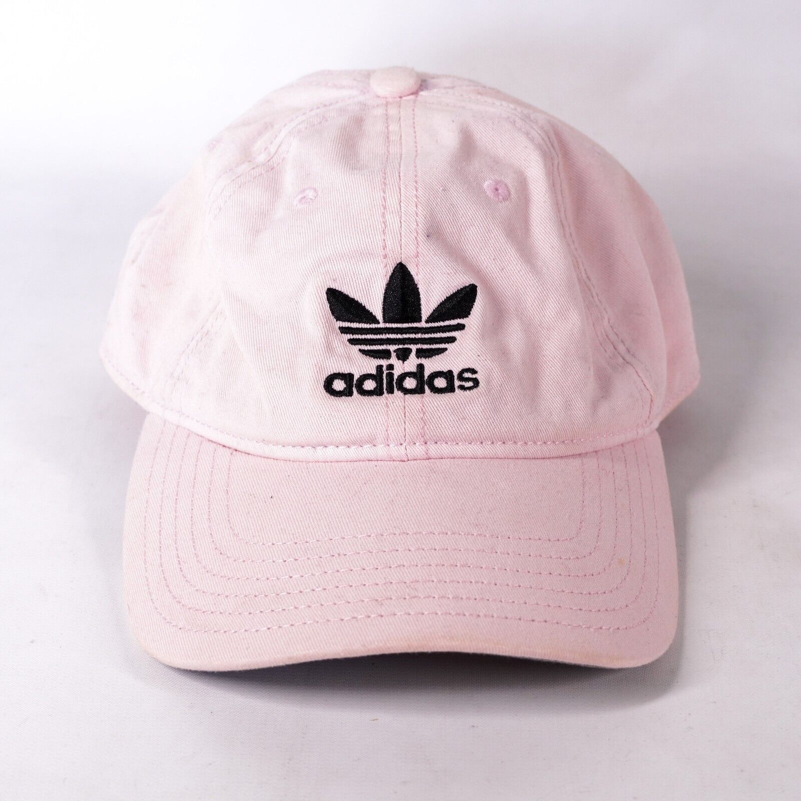 Adidas Adidas Logo Baseball Hat Adjustable Buckle Strap Cap Pink Size ONE SIZE - 5 Thumbnail