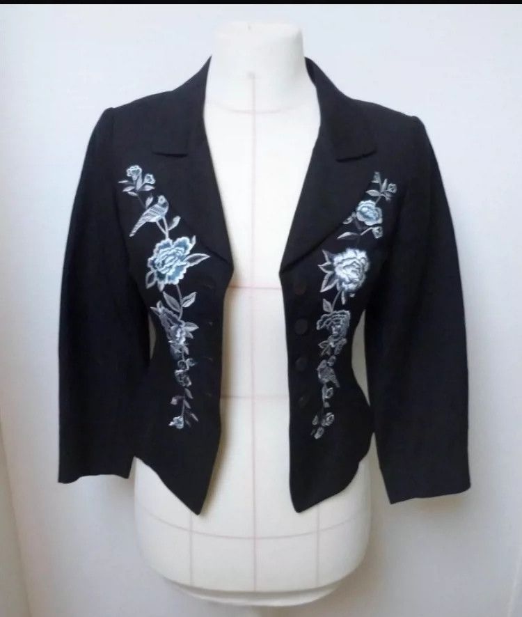 Kenzo KENZO Double-breasted embroidered waistcoat suit Size XS / US 0-2 / IT 36-38 - 4 Thumbnail