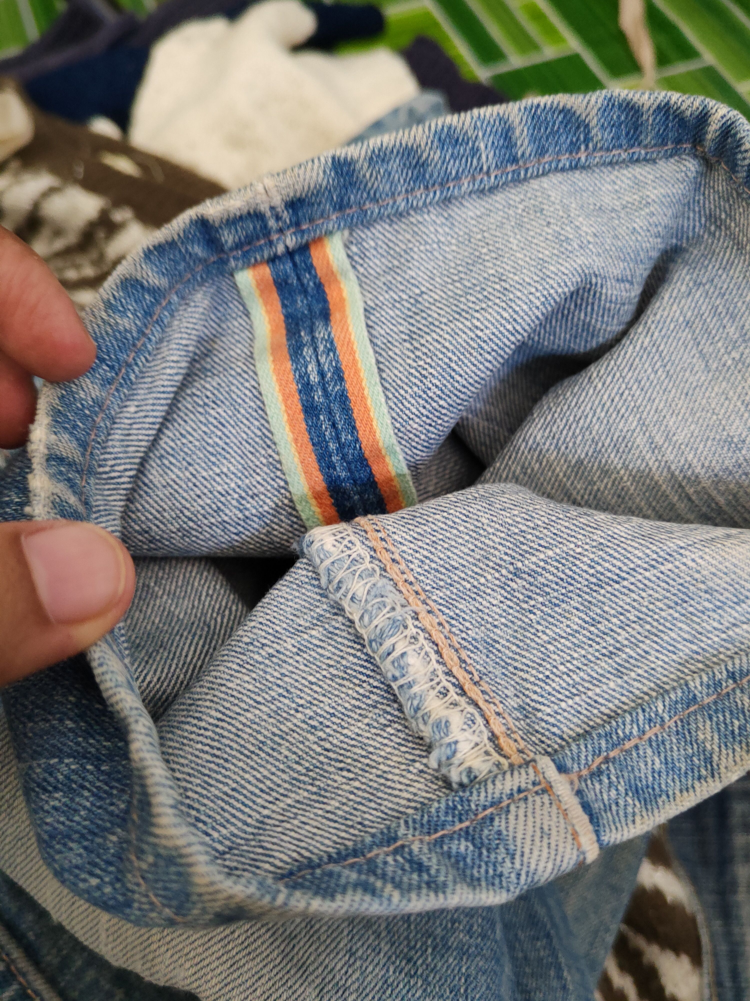 Edwin Edwin Blue Distressed Ripped Jeans #W1035 Size US 30 / EU 46 - 12 Thumbnail